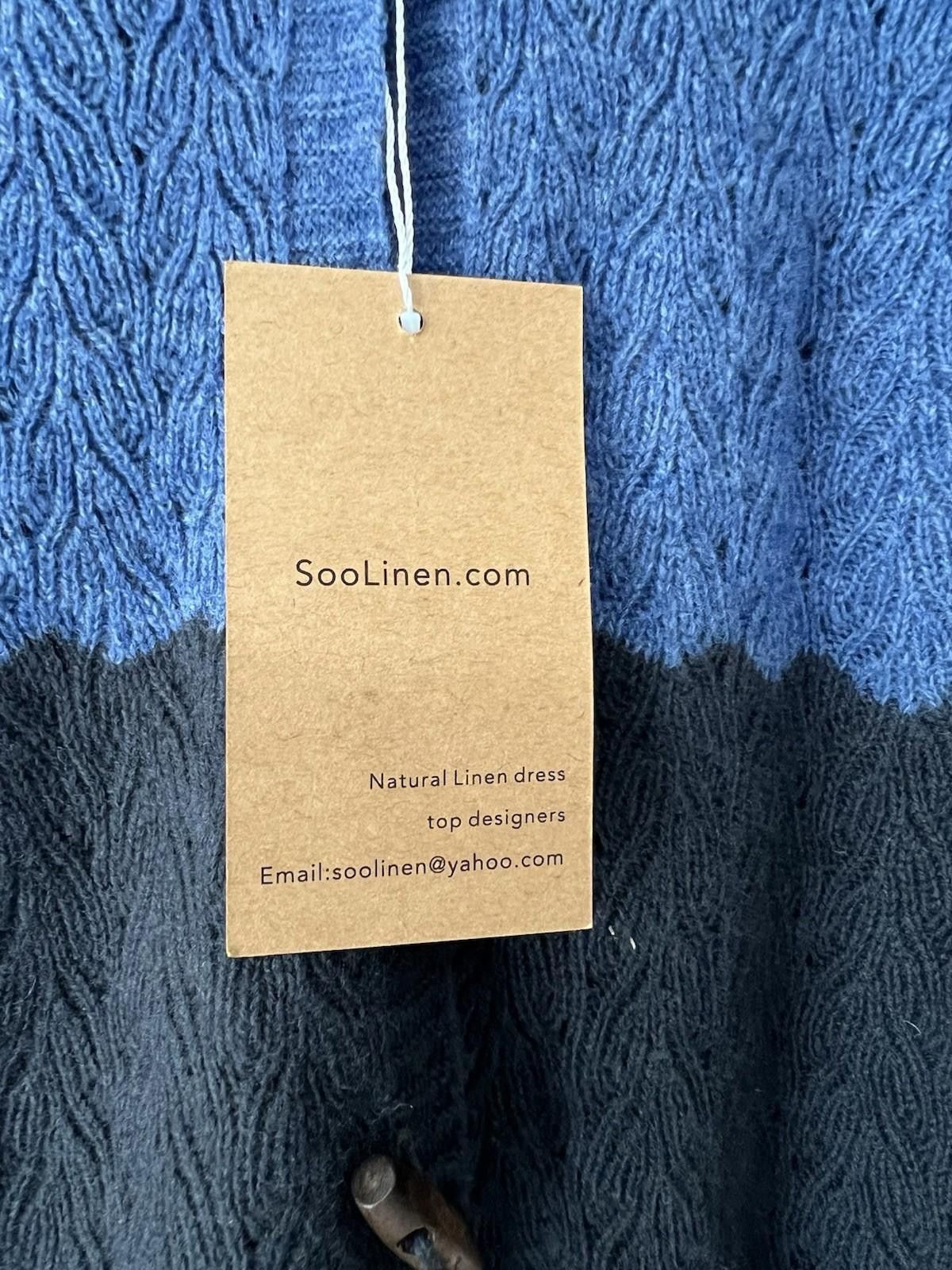 Designer Soolinen Multi Color Block Cardigan Sz L-XL Size L / US 10 / IT 46 - 4 Thumbnail