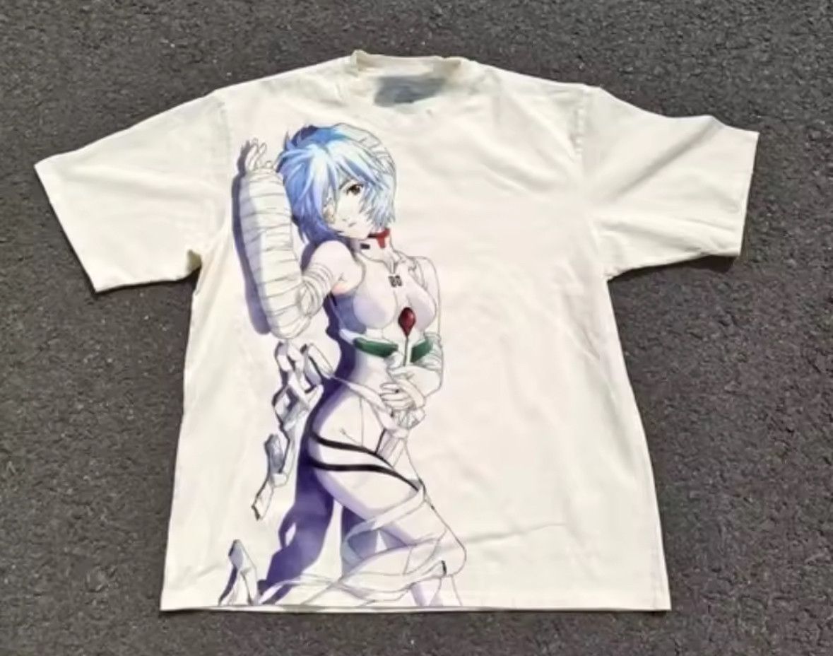 Japanese Brand Street Classic Y2K Injured Evangelion Heavyweight TShirt Size US XXL / EU 58 / 5 - 1 Thumbnail