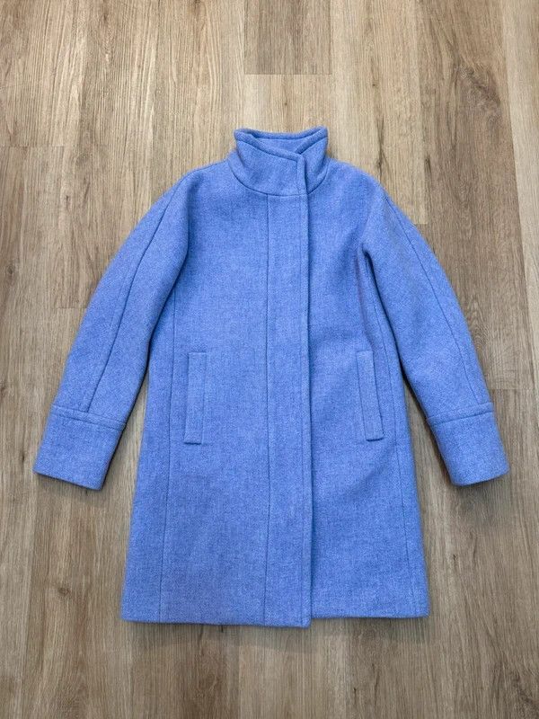 J. Crew Stadium Cloth by Nello Gori Wool Coat Violet M new