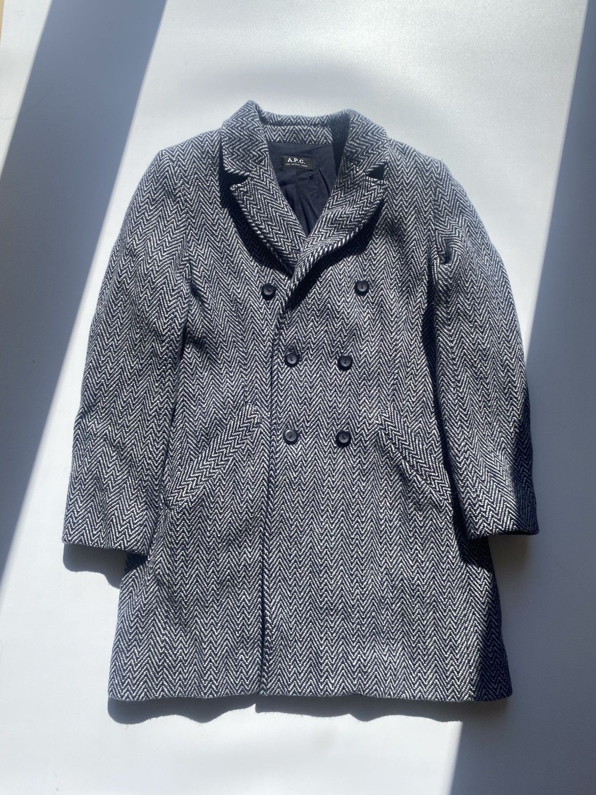 A.P.C. GRAIL RARE APC wool coat S/M Grey wool viscozr Size S / US 4 / IT 40 - 1 Thumbnail