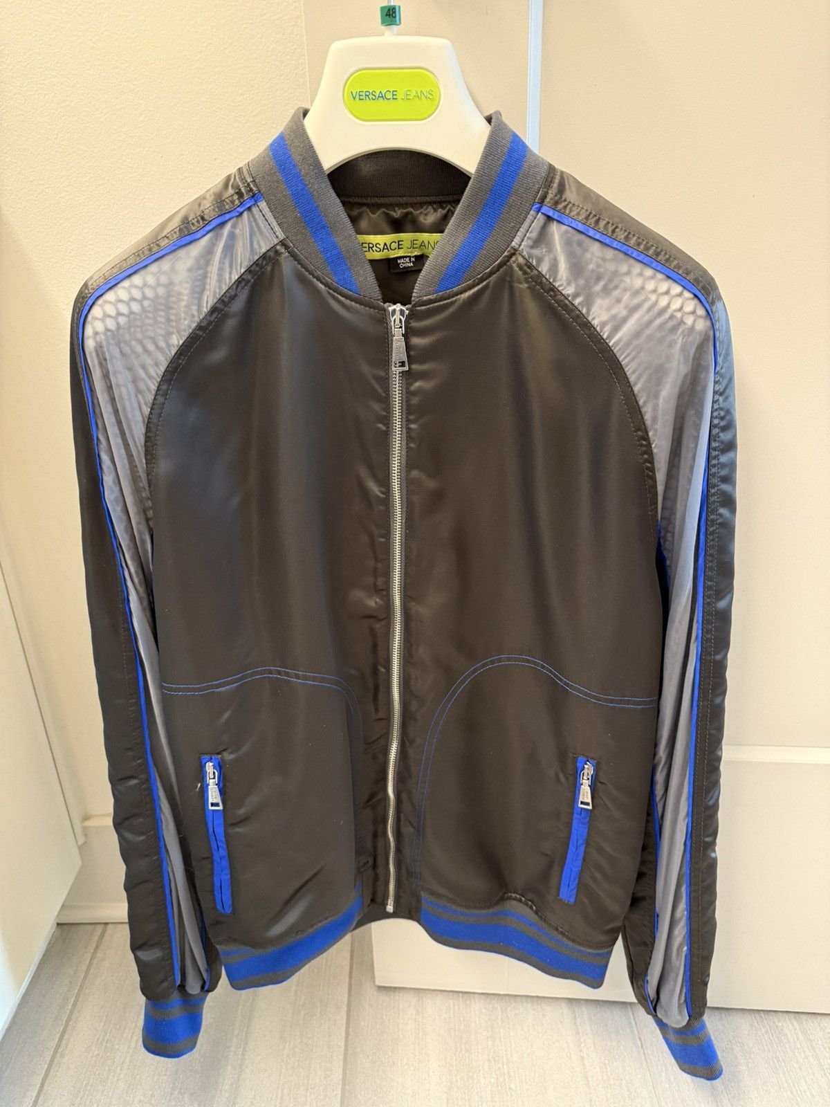 Versace Jeans Couture Grey & Blue Men’s Versace Jeans Light Jacket Size US S / EU 44-46 / 1 - 1 Thumbnail