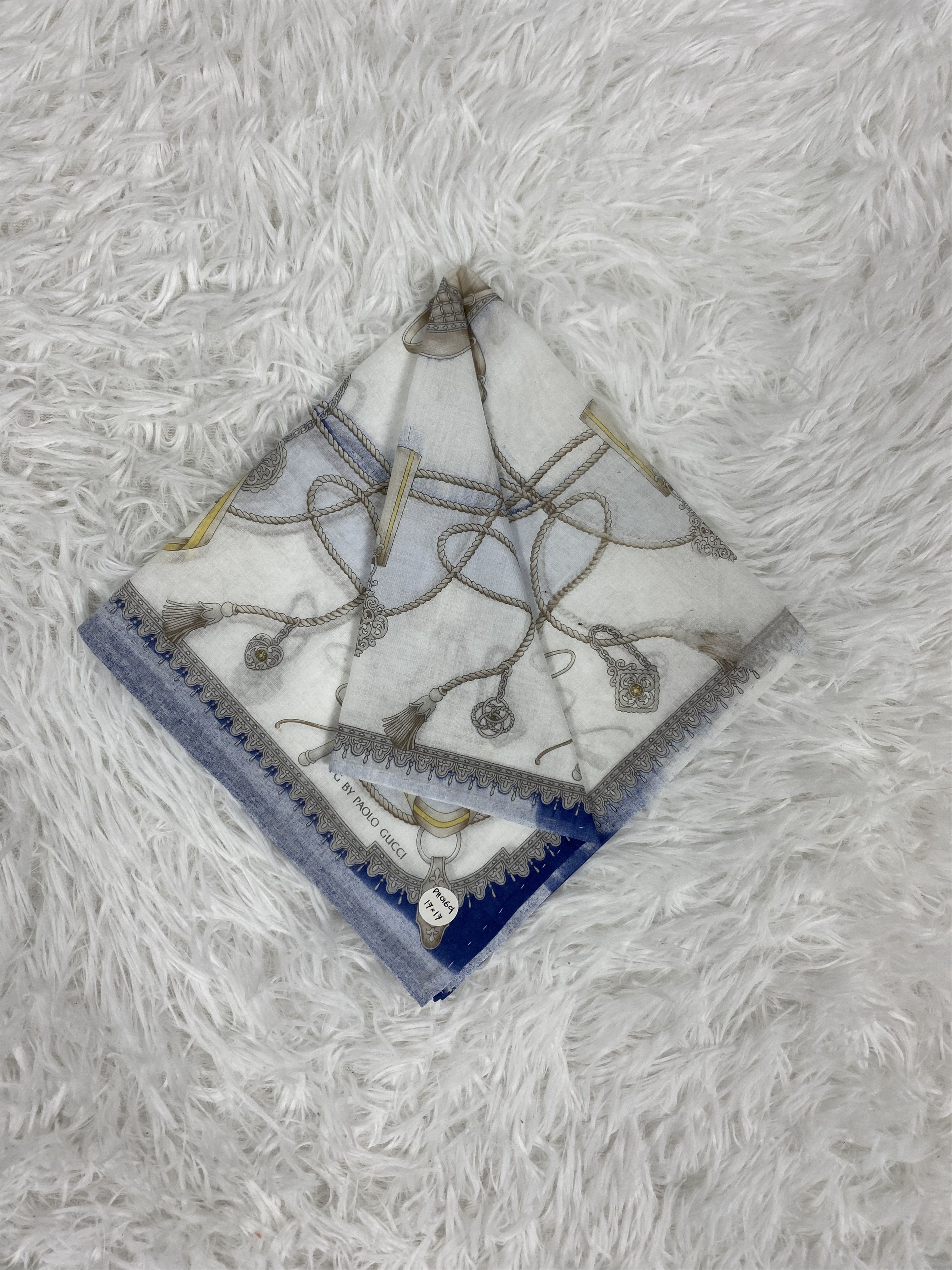 Paolo Gucci × Vintage Vintage Paolo Gucci Handkerchief Neckerchief PH0169 Size ONE SIZE - 1 Thumbnail