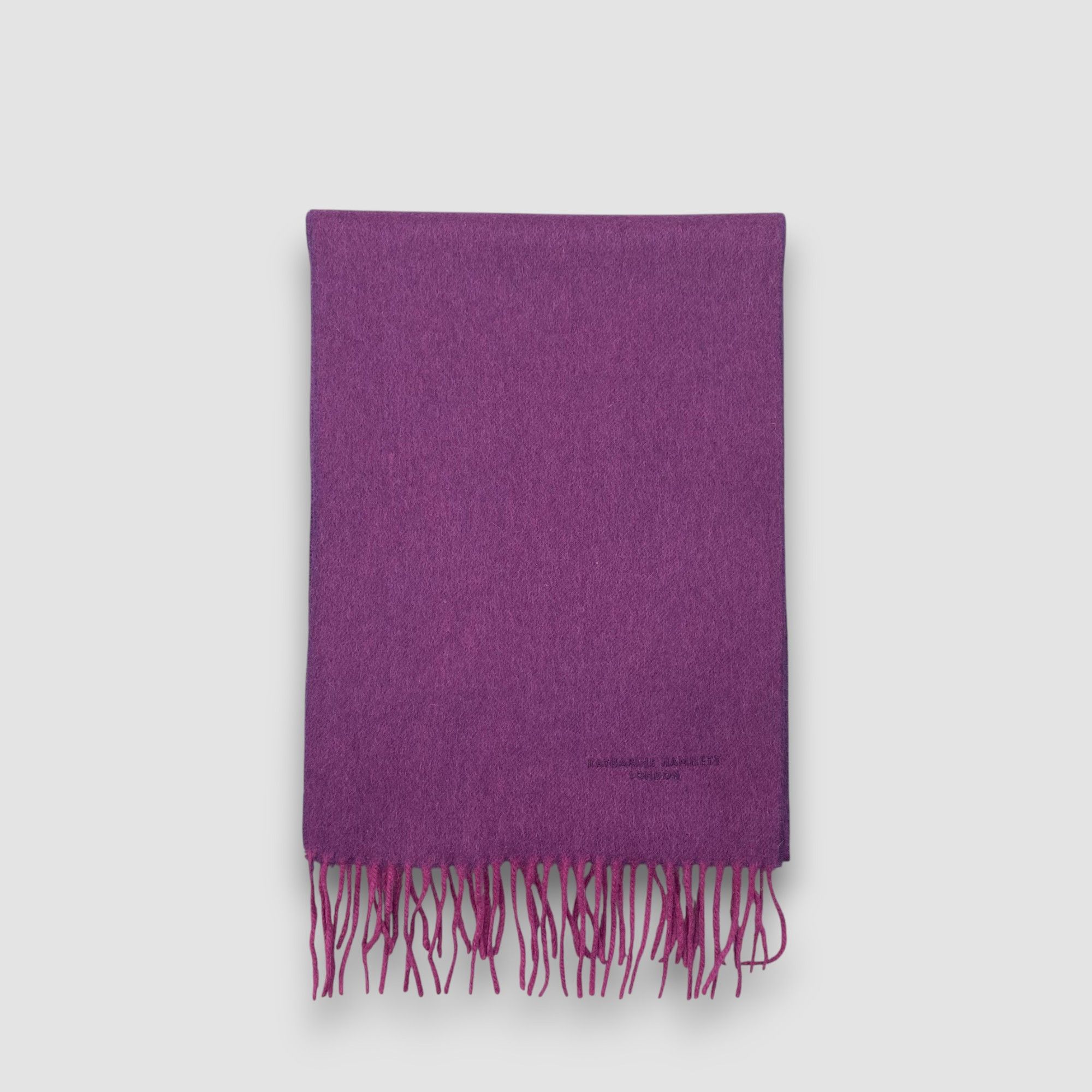 Katharine Hamnett London Vintage Katharine Hamnett Scarf Muffler Wool Fringe Scarves Size ONE SIZE - 2 Thumbnail