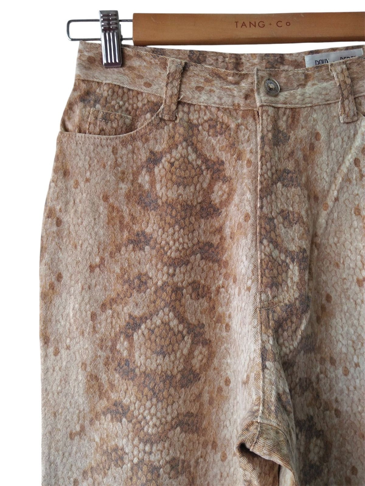 If Six Was Nine Rare!! Vintage Snake Skin ROUX DI PERFE Flare Jeans Size US 28 / EU 44 - 5 Thumbnail