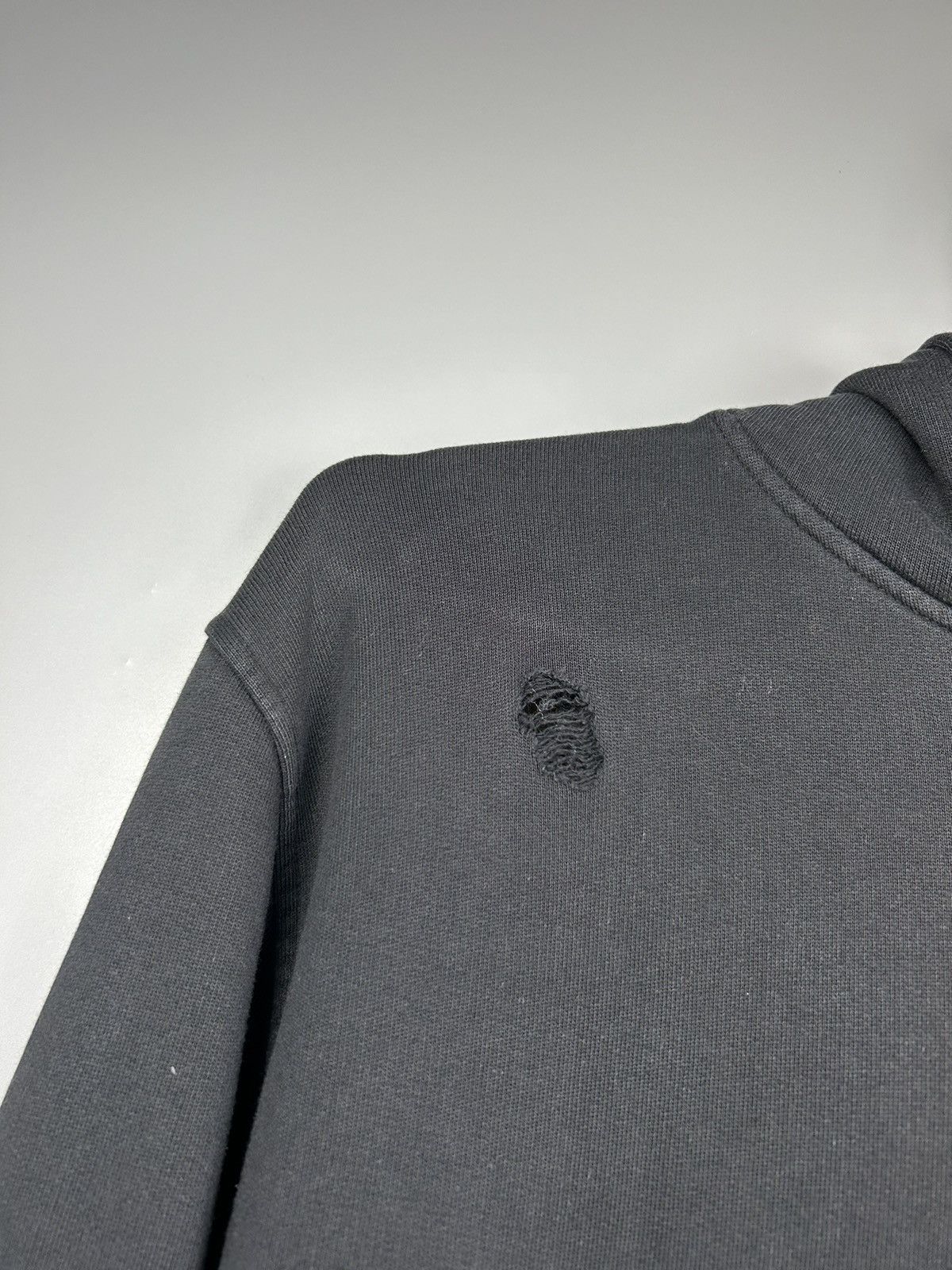 Designer × Sandro Modern Sandro Black Blank Thrashed Hoodie Size US M / EU 48-50 / 2 - 5 Thumbnail