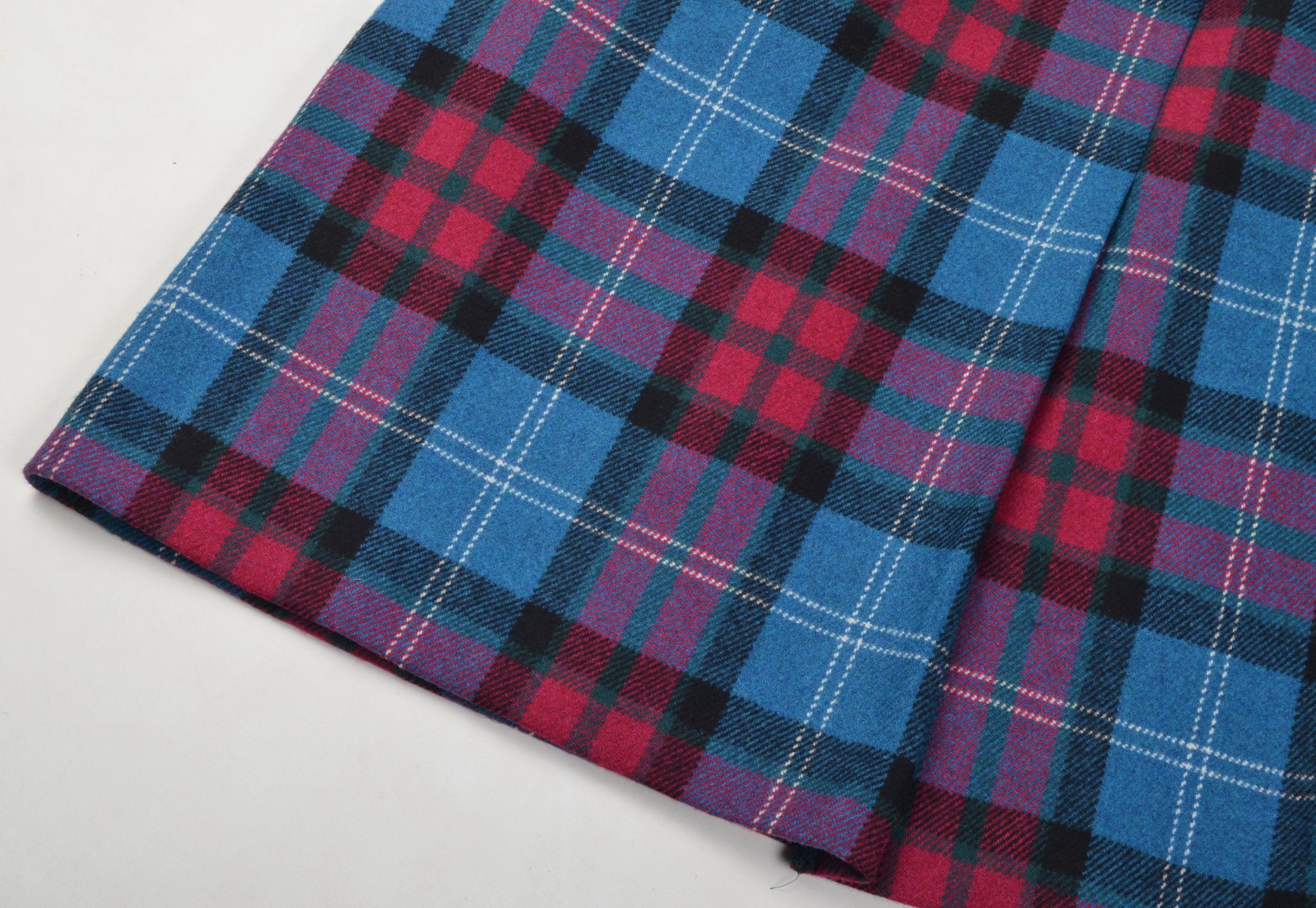 Weekend Max Mara Weekend Max Mara Plaid Wool Blend A-Line Skirt Size 30" / US 8 / IT 44 - 6 Thumbnail