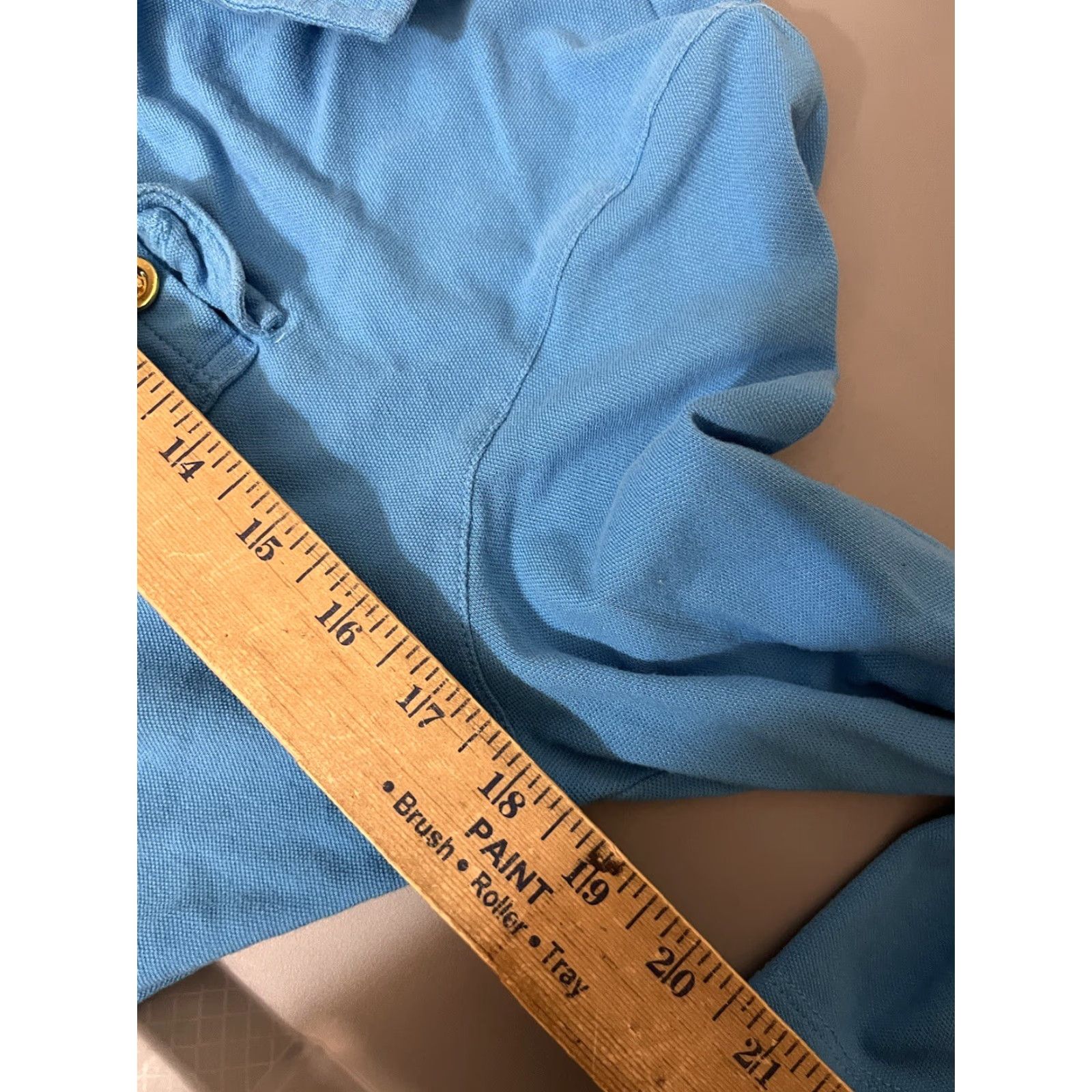Talbots Talbots Women's 3/4 Sleeve knit Polo Top Blue Size M Size M / US 6-8 / IT 42-44 - 5 Thumbnail