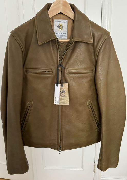 Golden Bear Taylor Stitch x Golden Bear Moto Jacket Loden