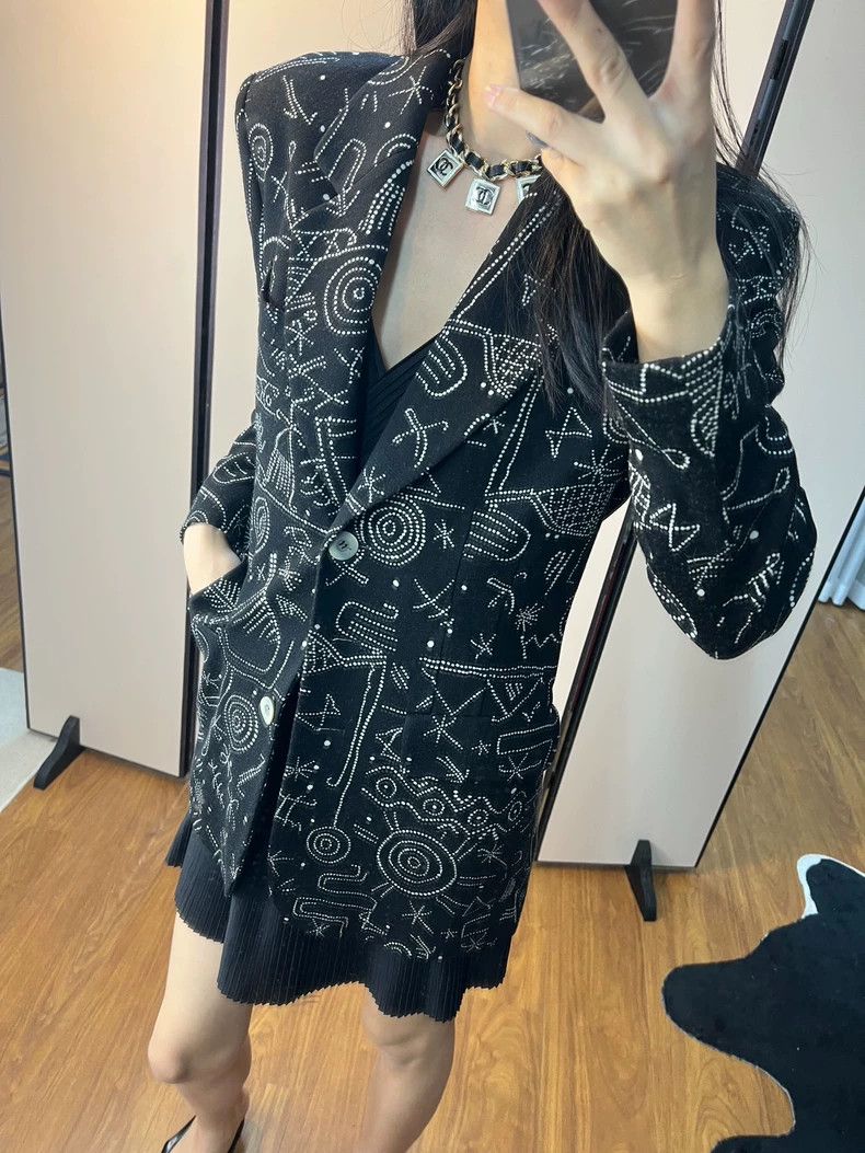 Kenzo KENZO Fun pattern wool mid-length suit jacket Size XS / US 0-2 / IT 36-38 - 3 Thumbnail