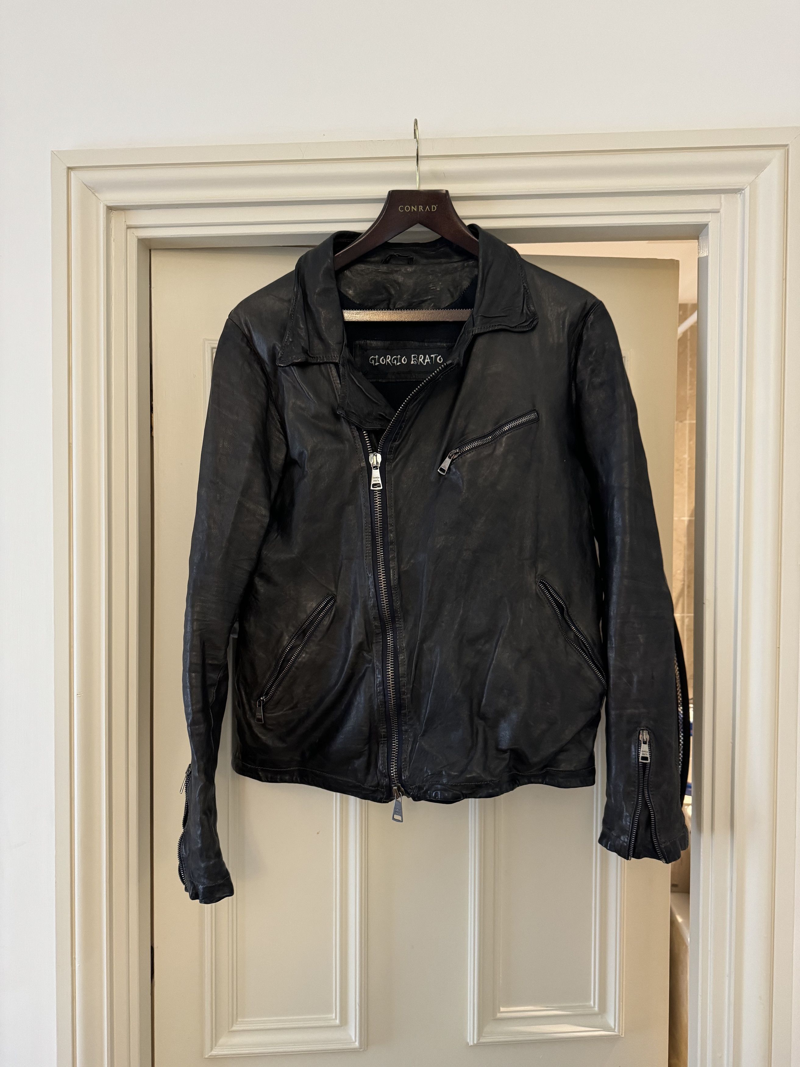 Giorgio Brato Veg tanned iconic biker jacket Size US M / EU 48-50 / 2 - 1 Thumbnail