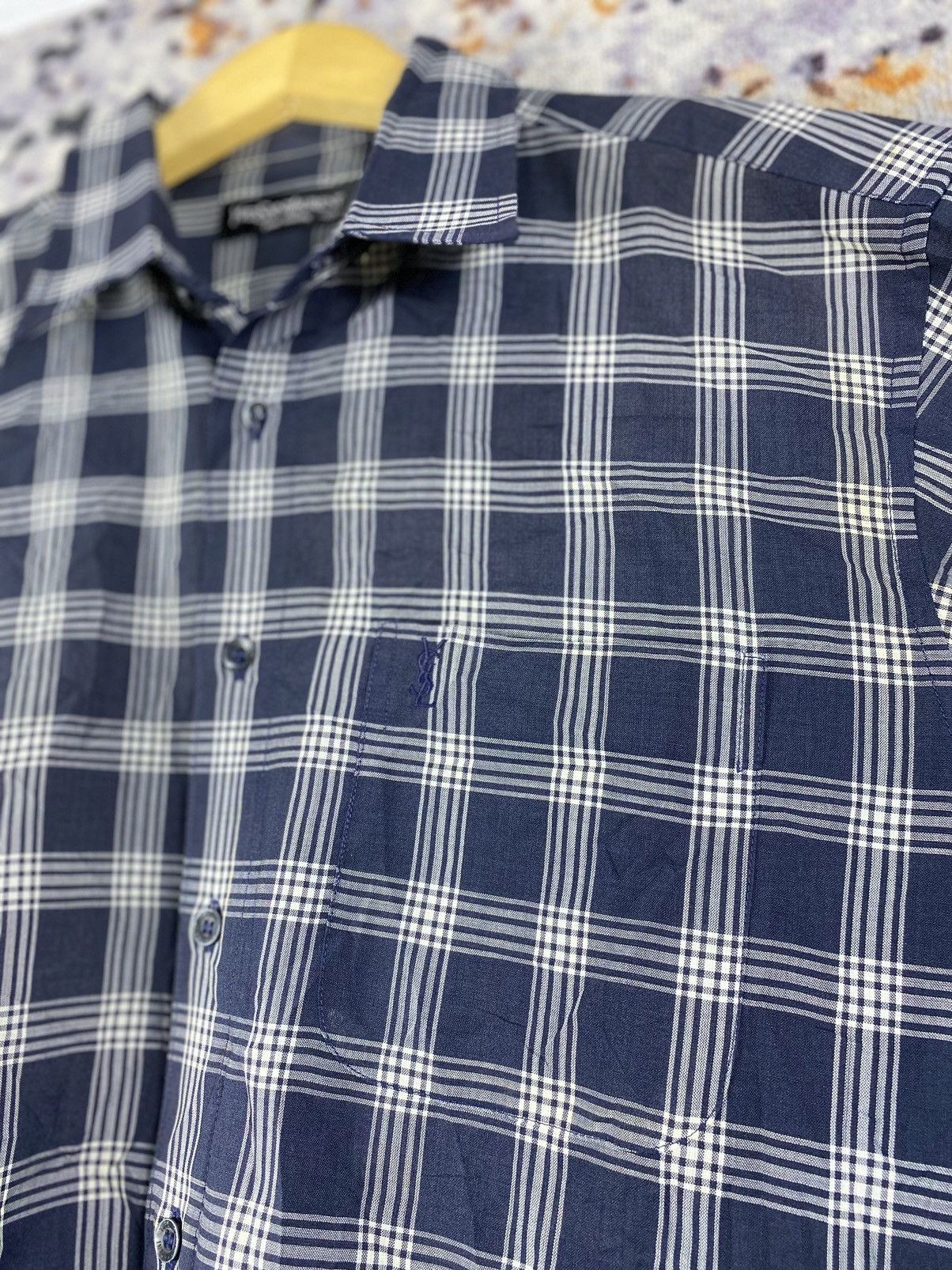 Yves Saint Laurent Vintage Yves Saint Laurent Button up shirt Size US L / EU 52-54 / 3 - 4 Thumbnail