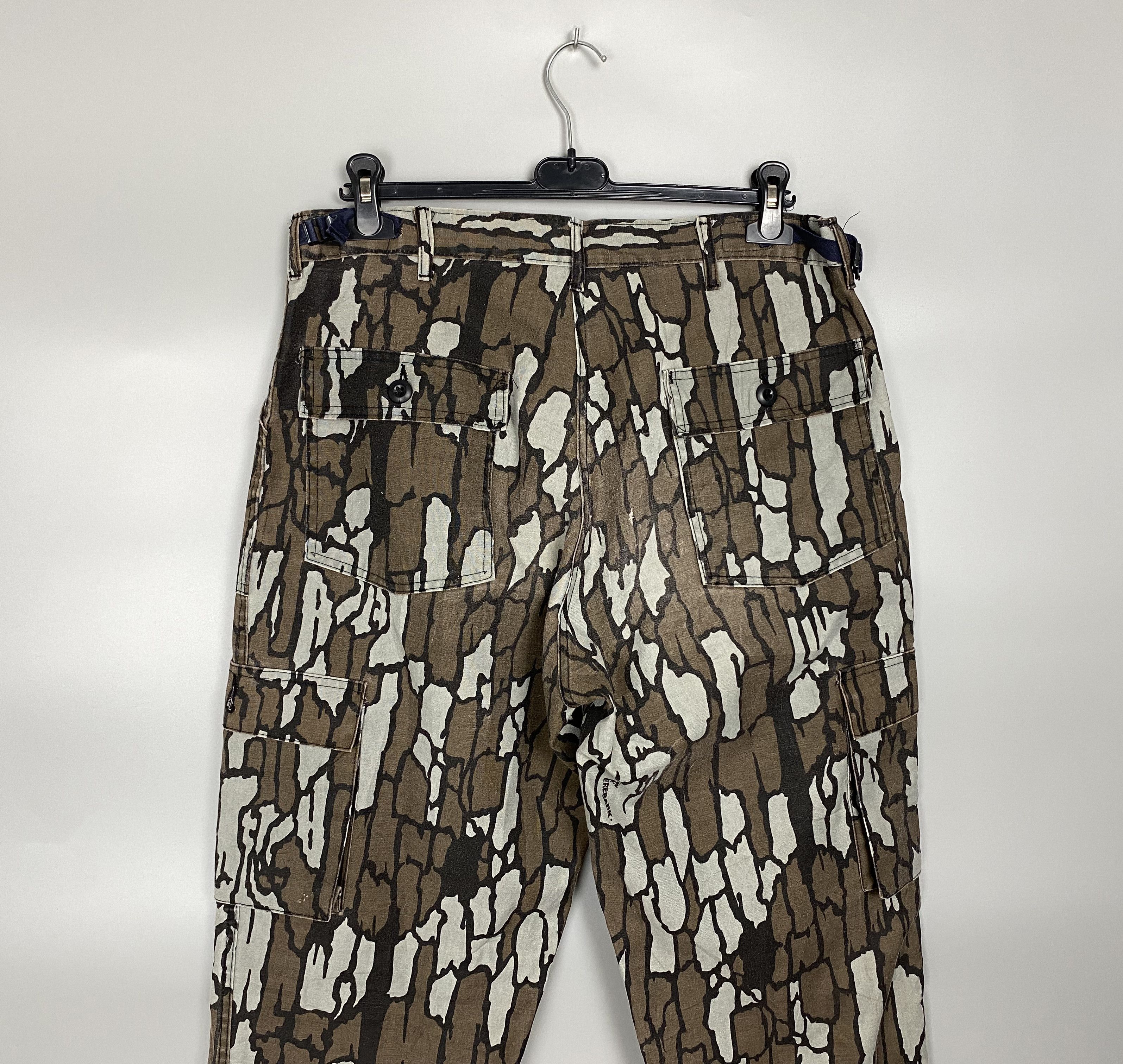 Japanese Brand Vintage 80s Gung Ho TreBark Camo Cargo Pants Talon Zip Size US 34 / EU 50 - 9 Thumbnail