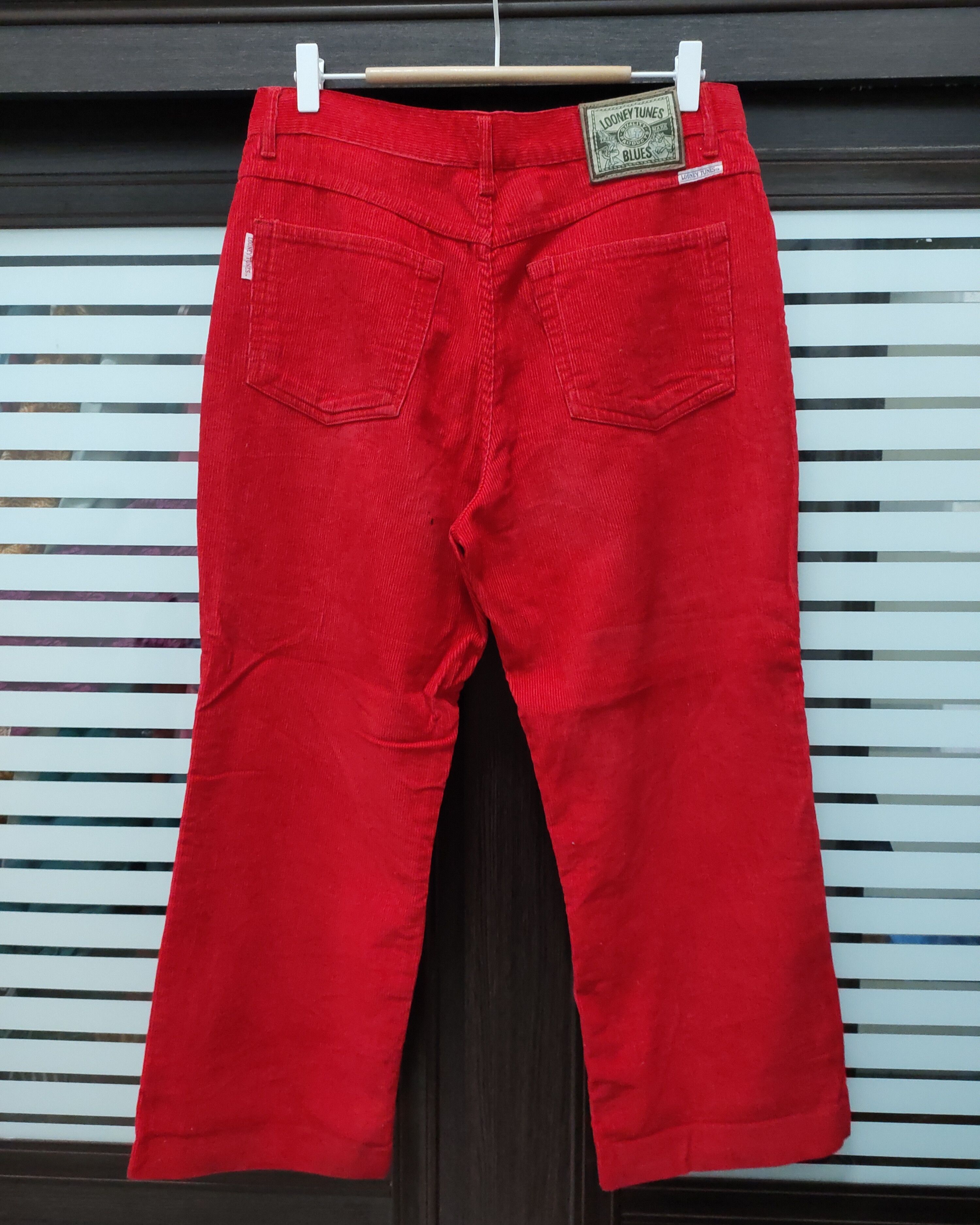 Vintage 💥 Looney Tunes Sylvester Corduroy Pants 💥 Size US 32 / EU 48 - 4 Thumbnail