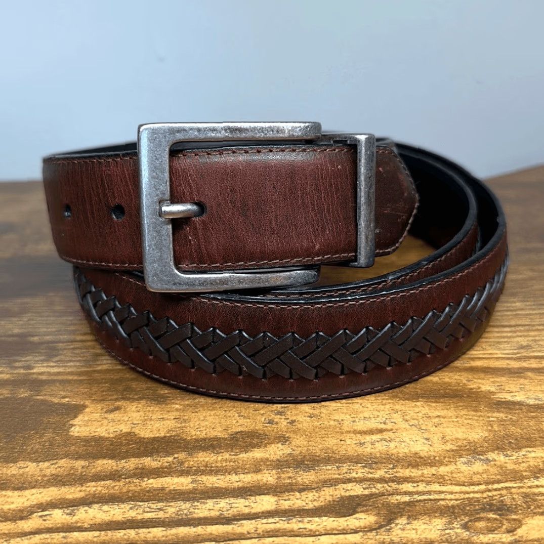 Vintage **Columbia Reversible Brown Genuine Leather Work Belt Men's Size 48** User: Columbia Reversible Genuine Leather Brown Work Belt Men's Size 48 Size ONE SIZE - 2 Thumbnail