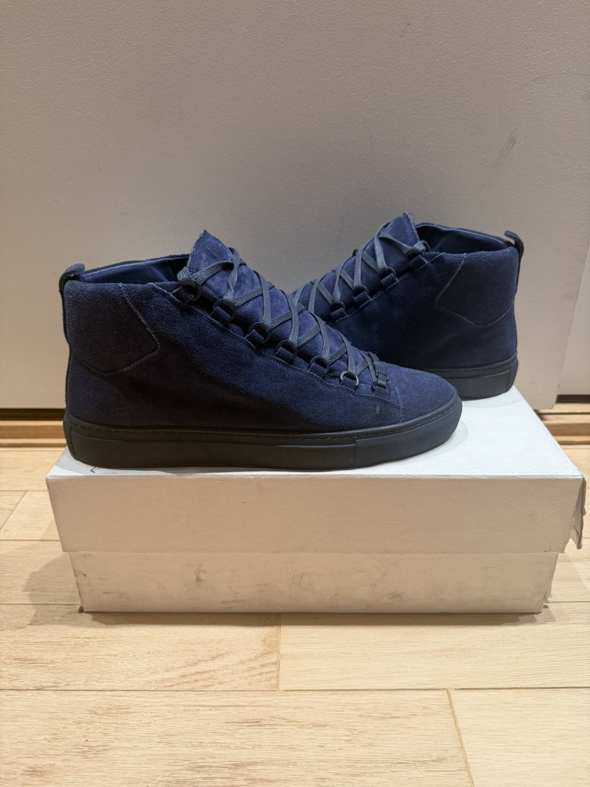 Balenciaga Arena High Navy Suede size 41