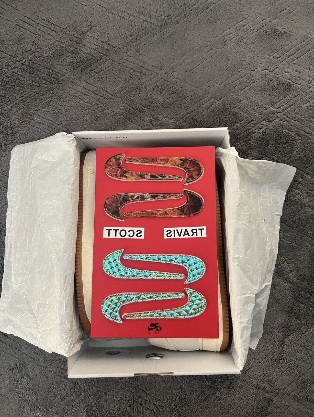 Nike × Travis Scott Travis Scott Air Force 1 Cactus Jack Sail Size US 9 / EU 42 - 7 Thumbnail