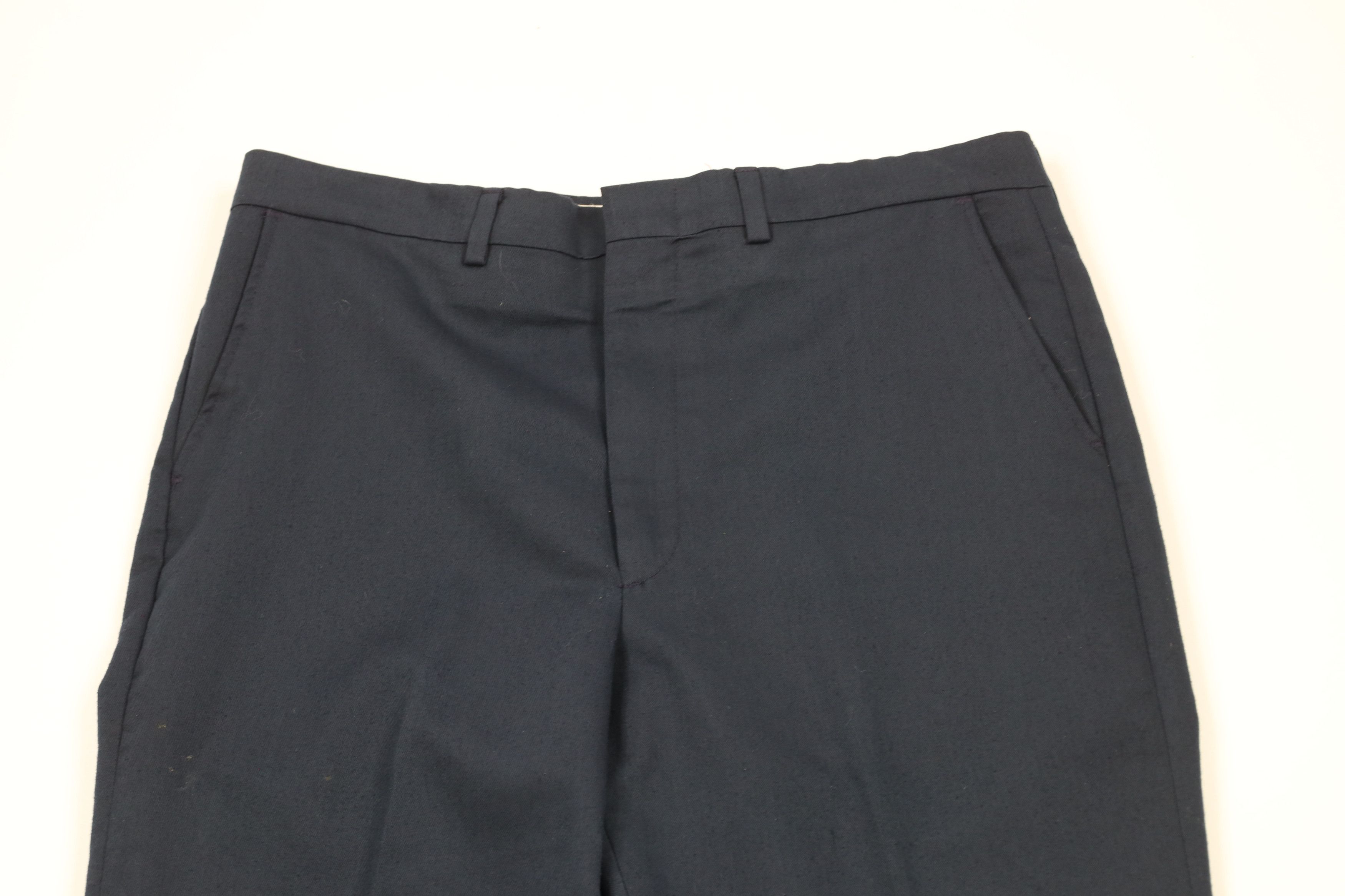 Vintage Vintage 70s Streetwear Flared Wide Leg Chino Pants Blue Size US 36 / EU 52 - 2 Thumbnail