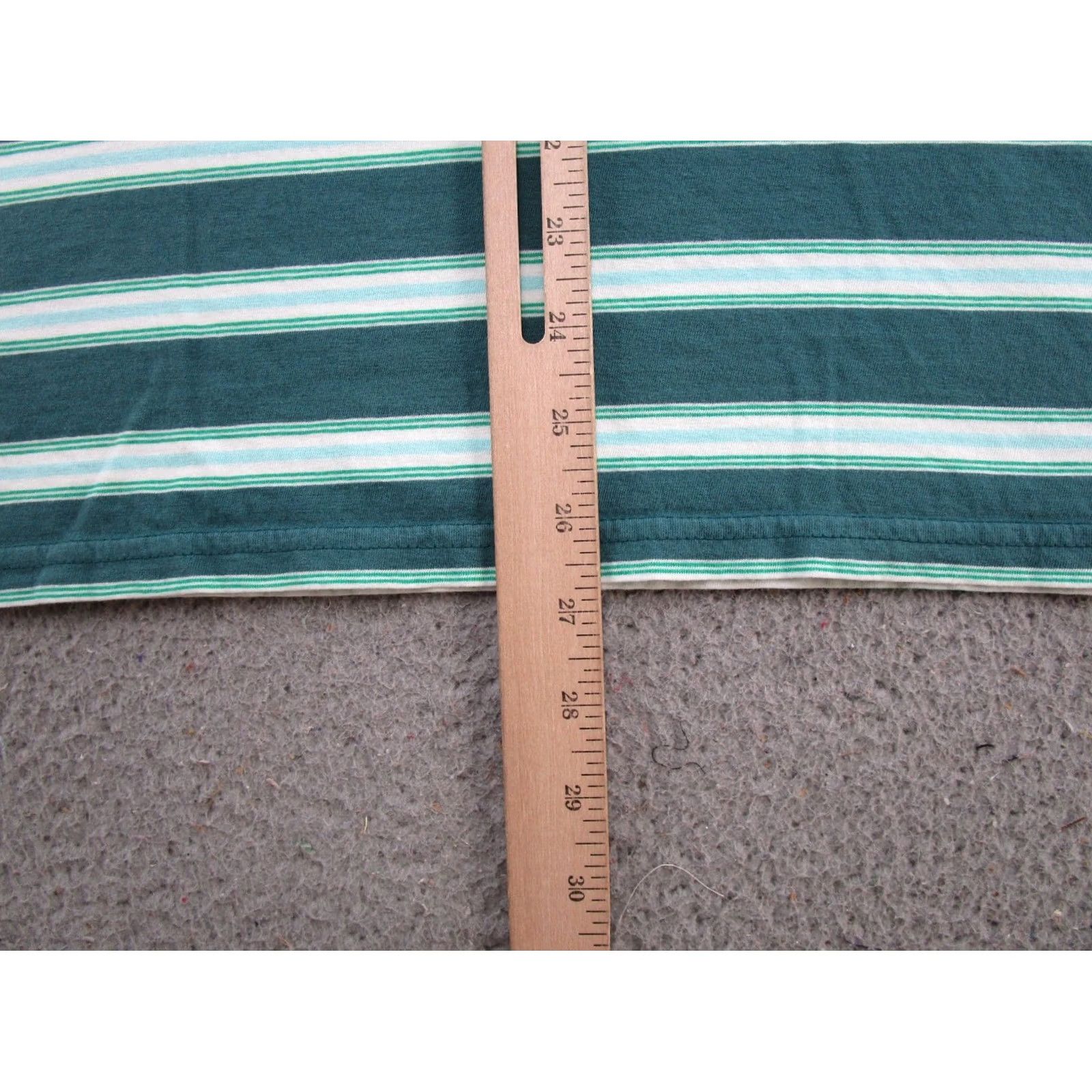 Vintage Criquet Polo Shirt Men’s M Short Sleeve Green Organic Cotton Striped Size US M / EU 48-50 / 2 - 6 Thumbnail