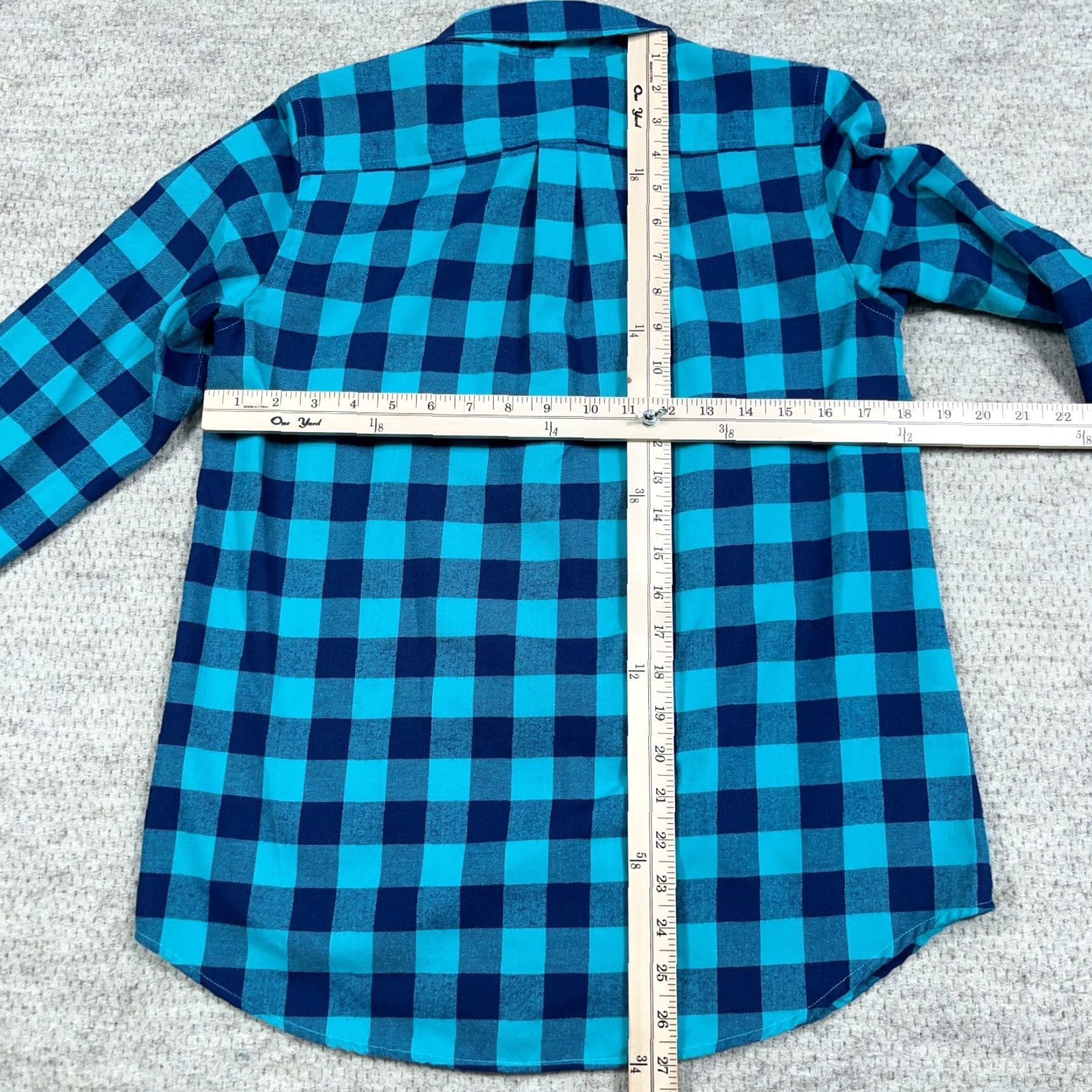 Vineyard Vines Vineyard Vines Shirt Women Size 2 Flannel Buffalo Plaid Teal Blue Preppy Performance Easy Care All Seasons Size XS / US 0-2 / IT 36-38 - 6 Thumbnail