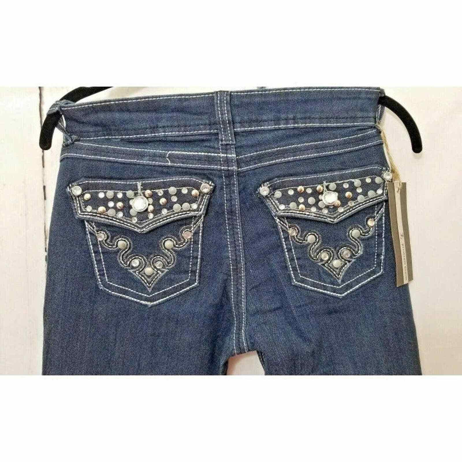 Other JZ Premium Denim Jeans 1 Bling NWT Bling Blue Jean Pant Pan Size 28" / US 6 / IT 42 - 6 Thumbnail