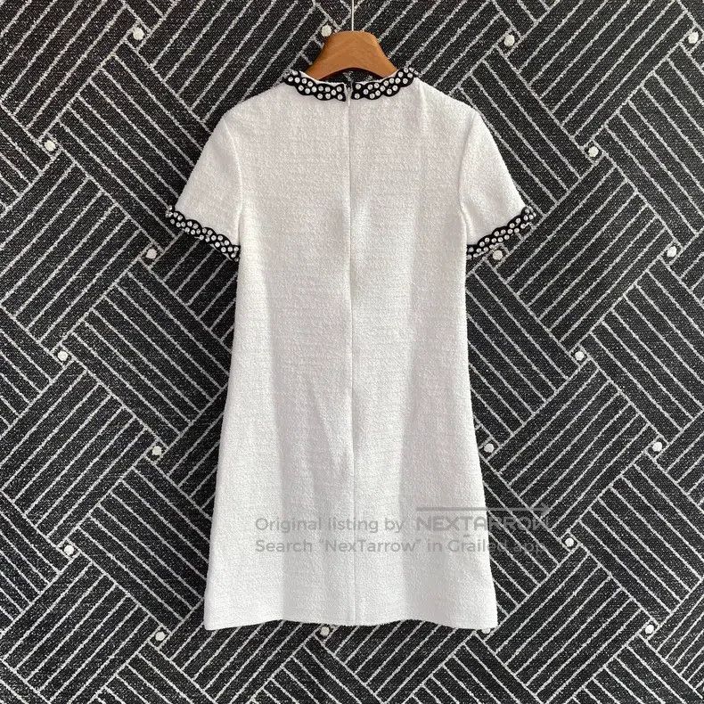Valentino Valentino Tweed embroidered crew neck short-sleeved dress Size XS / US 0-2 / IT 36-38 - 2 Thumbnail