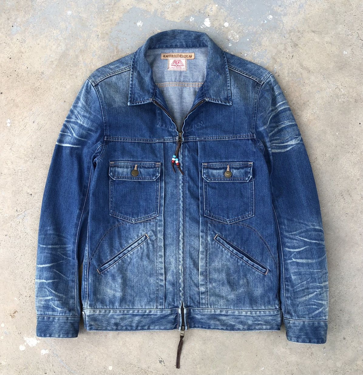 Vintage Kriff Mayer Denim Zipper Jacket Size US M / EU 48-50 / 2 - 2 Thumbnail