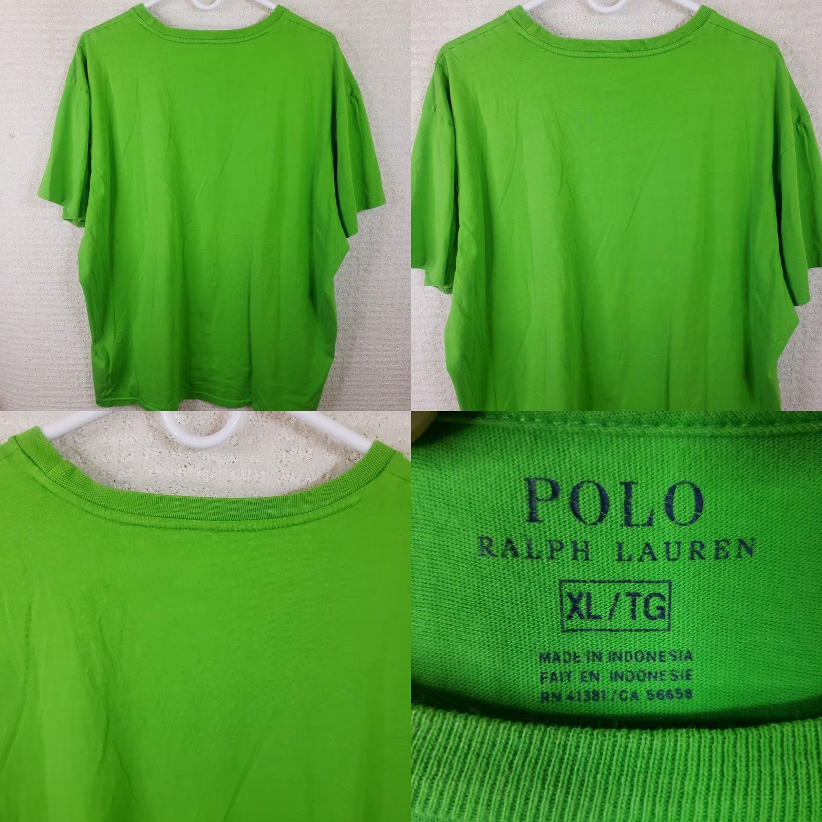 Polo Ralph Lauren Polo Ralph Lauren T Shirt XL Green Short Sleeve V-Neck Logo Preppy Pony Shirt Mens XL Green Logo Polo Ralph Lauren T-Shirt Size US XL / EU 56 / 4 - 8 Thumbnail
