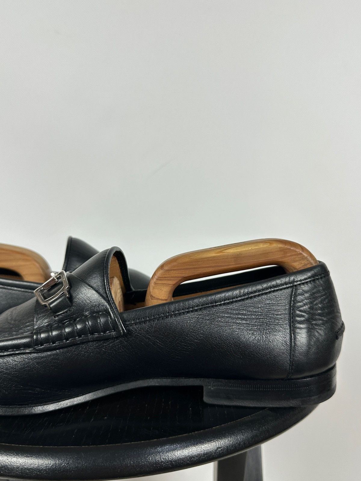 Gucci Gucci Horsebit Black Leather Slip On Loafers Size US 9 / EU 42 - 19 Thumbnail