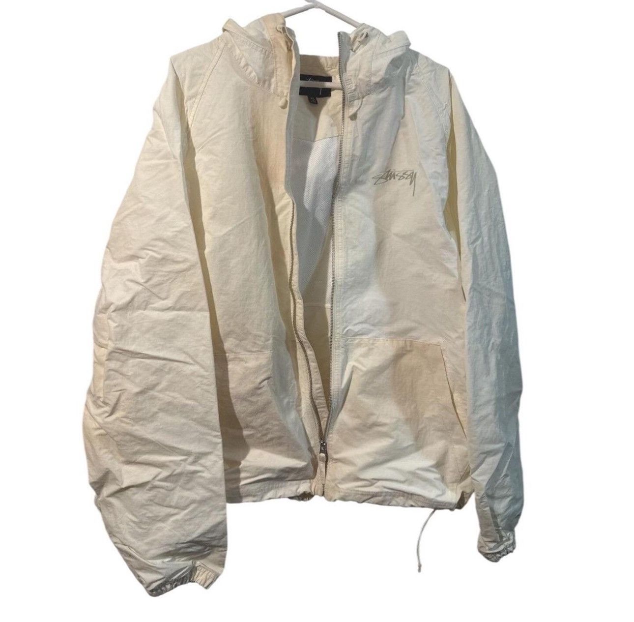 Stussy Stussy new beach shell nylon jacket S blue majotech zip up