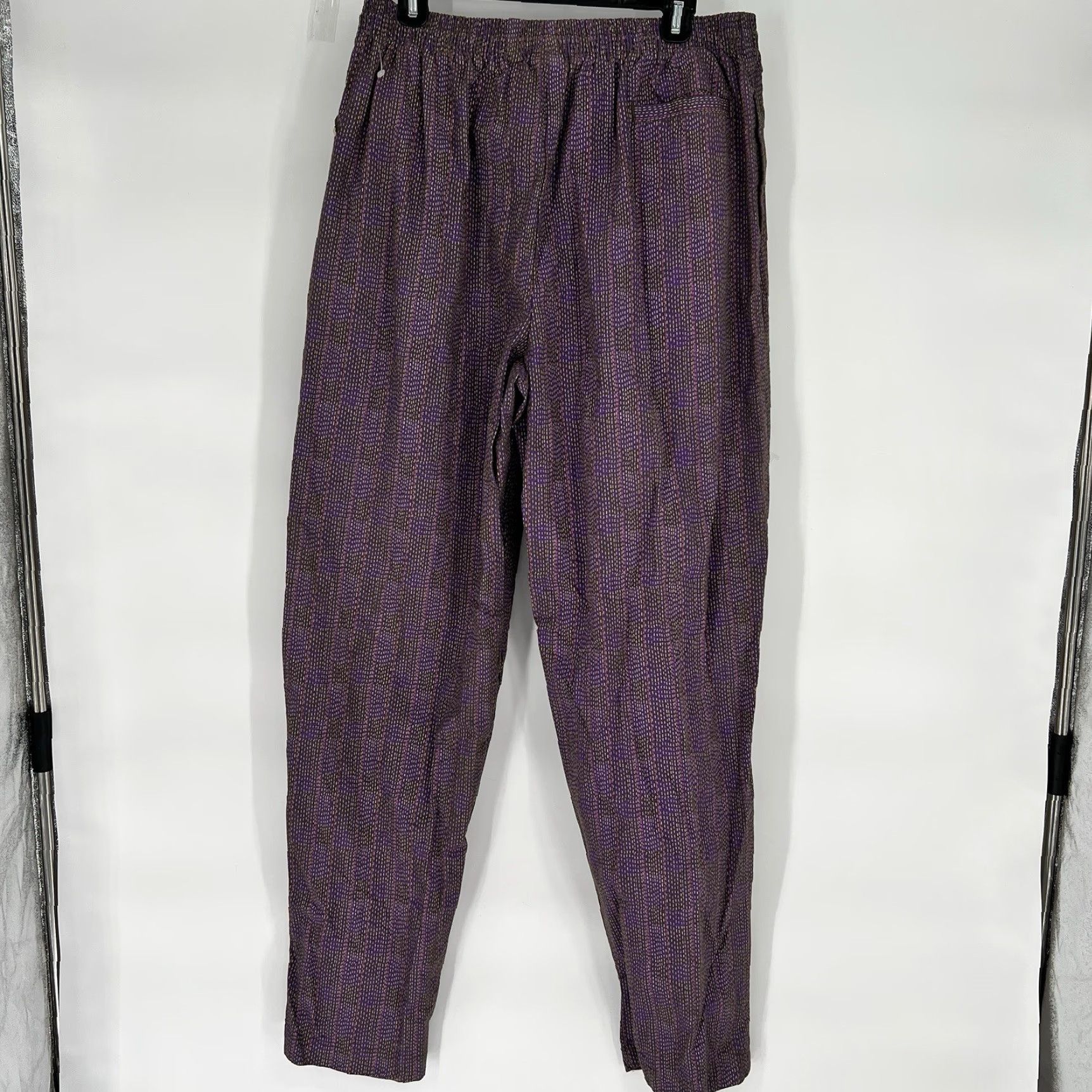 Vintage VINTAGE Leggoons Pants Purple Loose 31in Inseam Large Regular Elastic Waist Womens 1990s USA Size 36" / US 14 / IT 50 - 4 Thumbnail