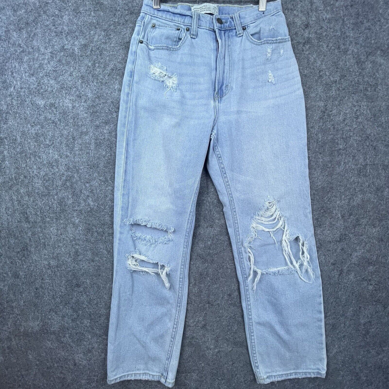 Abercrombie & Fitch Abercrombie & Fitch Jeans Women 26 / 2 Straight Ultra High Size 26" / US 2 / IT 38 - 1 Thumbnail