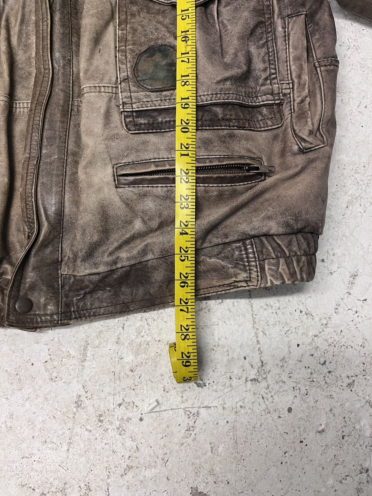 Vintage Vintage brown bomber leather jacket Size US L / EU 52-54 / 3 - 6 Thumbnail