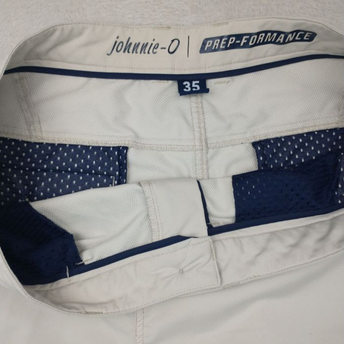 Johnnie O Johnnie O Mens 35 Tan 9" Performance Stretch Golf Shorts