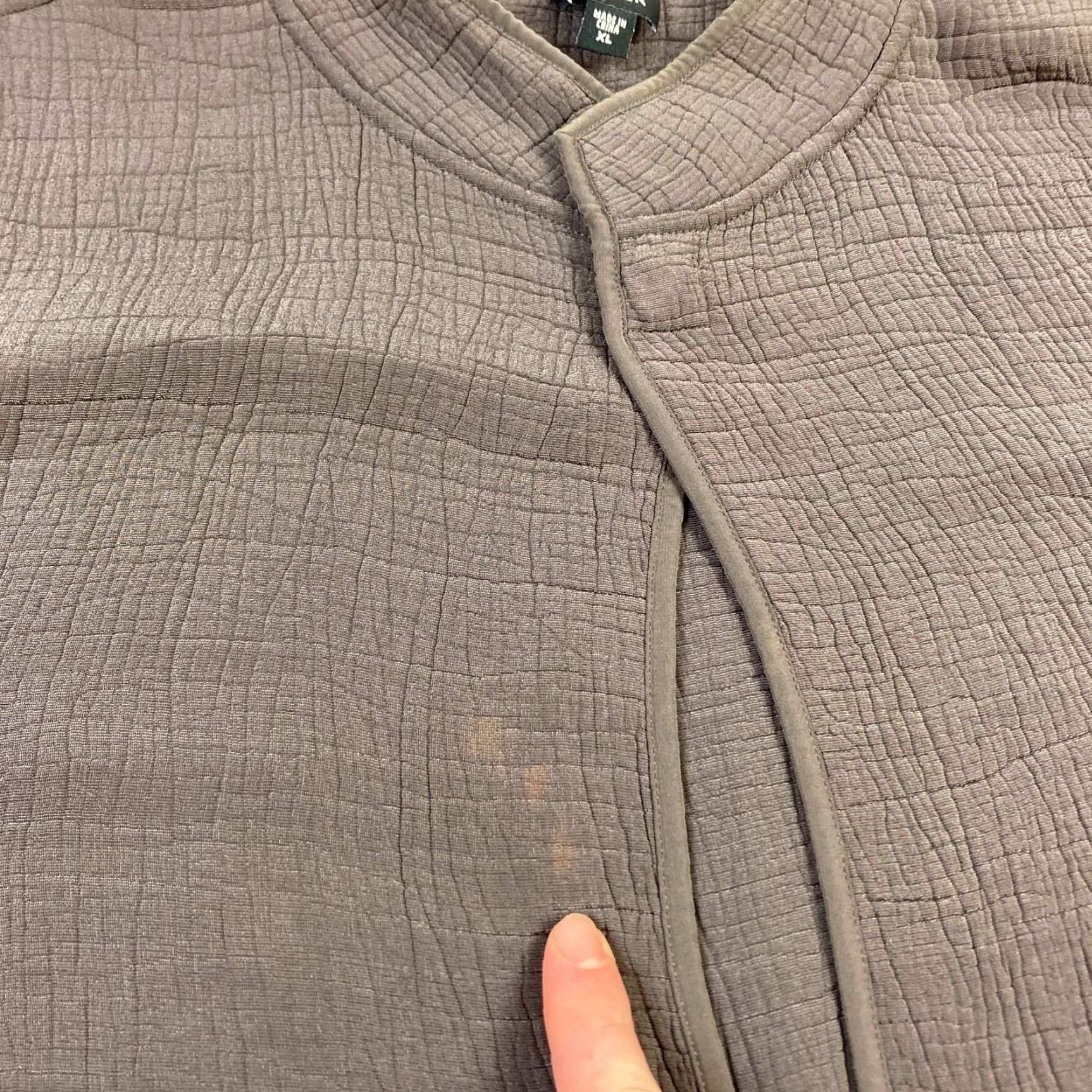 Eileen Fisher Eileen Fisher Silk Blend Jacket Women's XL Brown Open Front Long Sleeve Textured Jacket Size XL / US 12-14 / IT 48-50 - 4 Thumbnail
