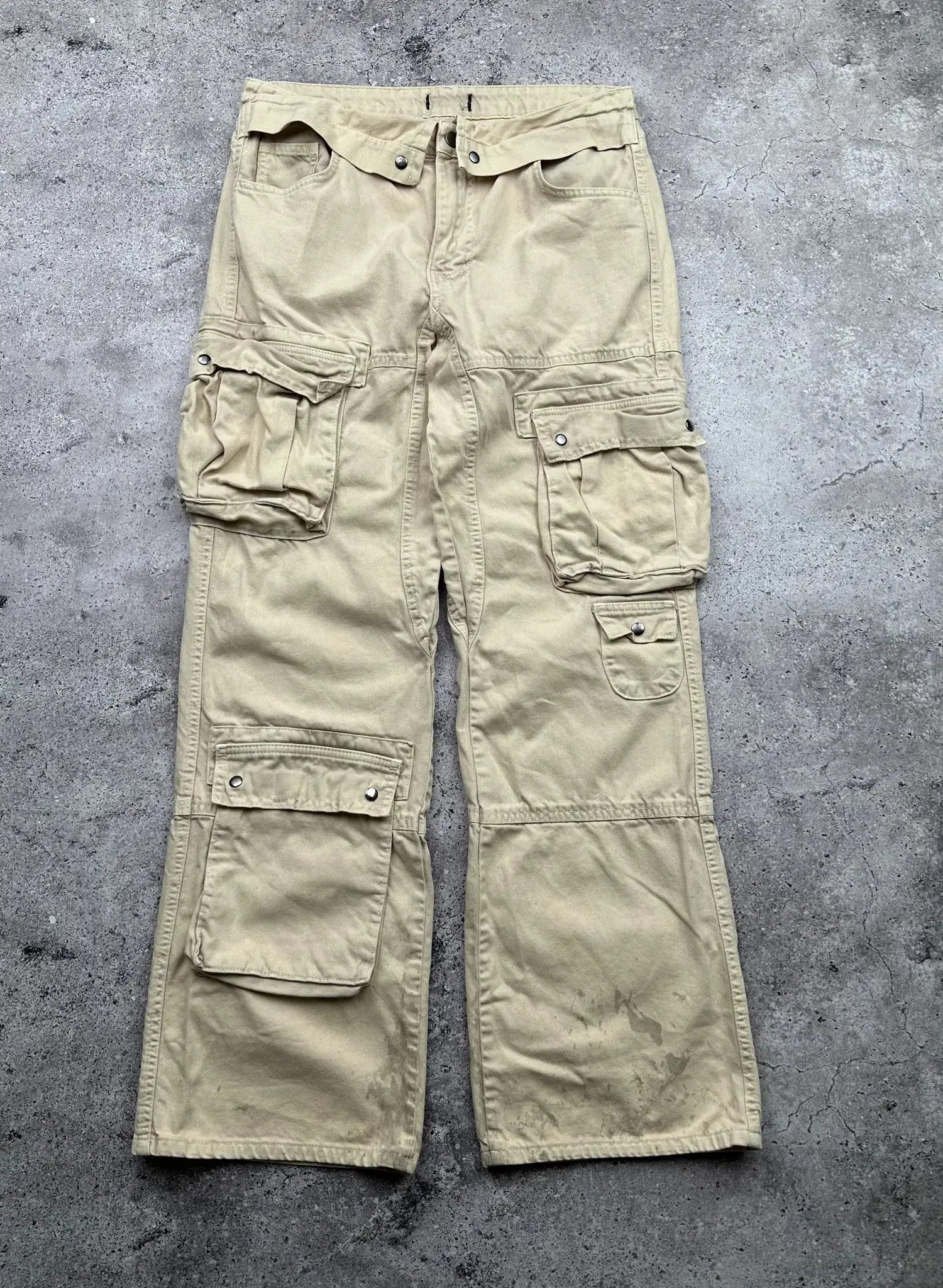 Japanese Brand Vintage Wide Cargo Pants C525(V531) Size US 32 / EU 48 - 1 Thumbnail