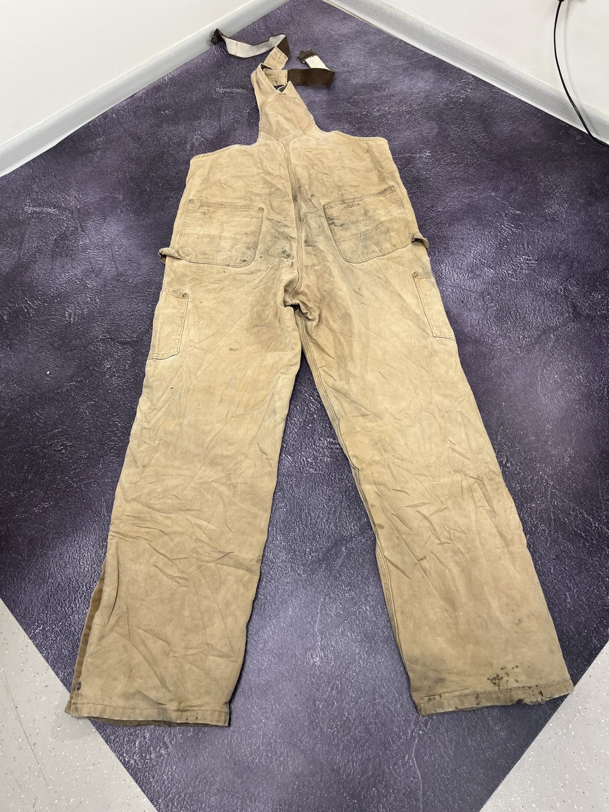 Carhartt Vintage 90s Carhartt Work Y2K Faded Distressed Overall Size US 34 / EU 50 - 9 Thumbnail