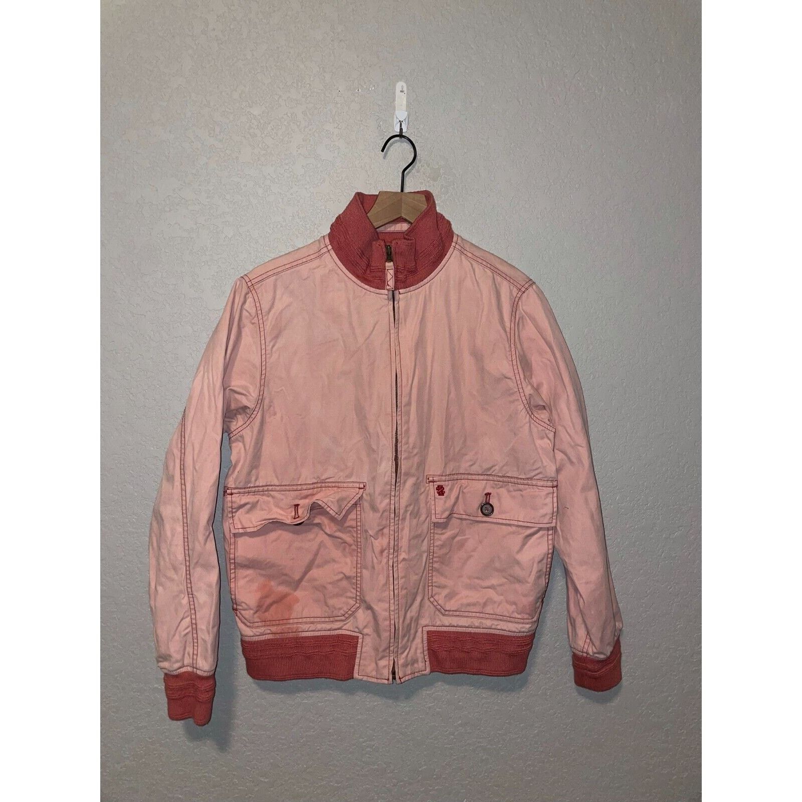Izod Izod Luxury Sport Jacket Light Faded Red Pink Jacket S Small Size US S / EU 44-46 / 1 - 1 Thumbnail