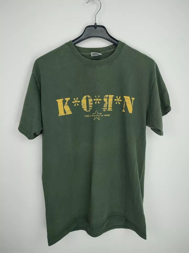 Vintage Vintage 2003-2004 Korn Band Tee Take a look in the mirror Size US L / EU 52-54 / 3 - 12 Thumbnail
