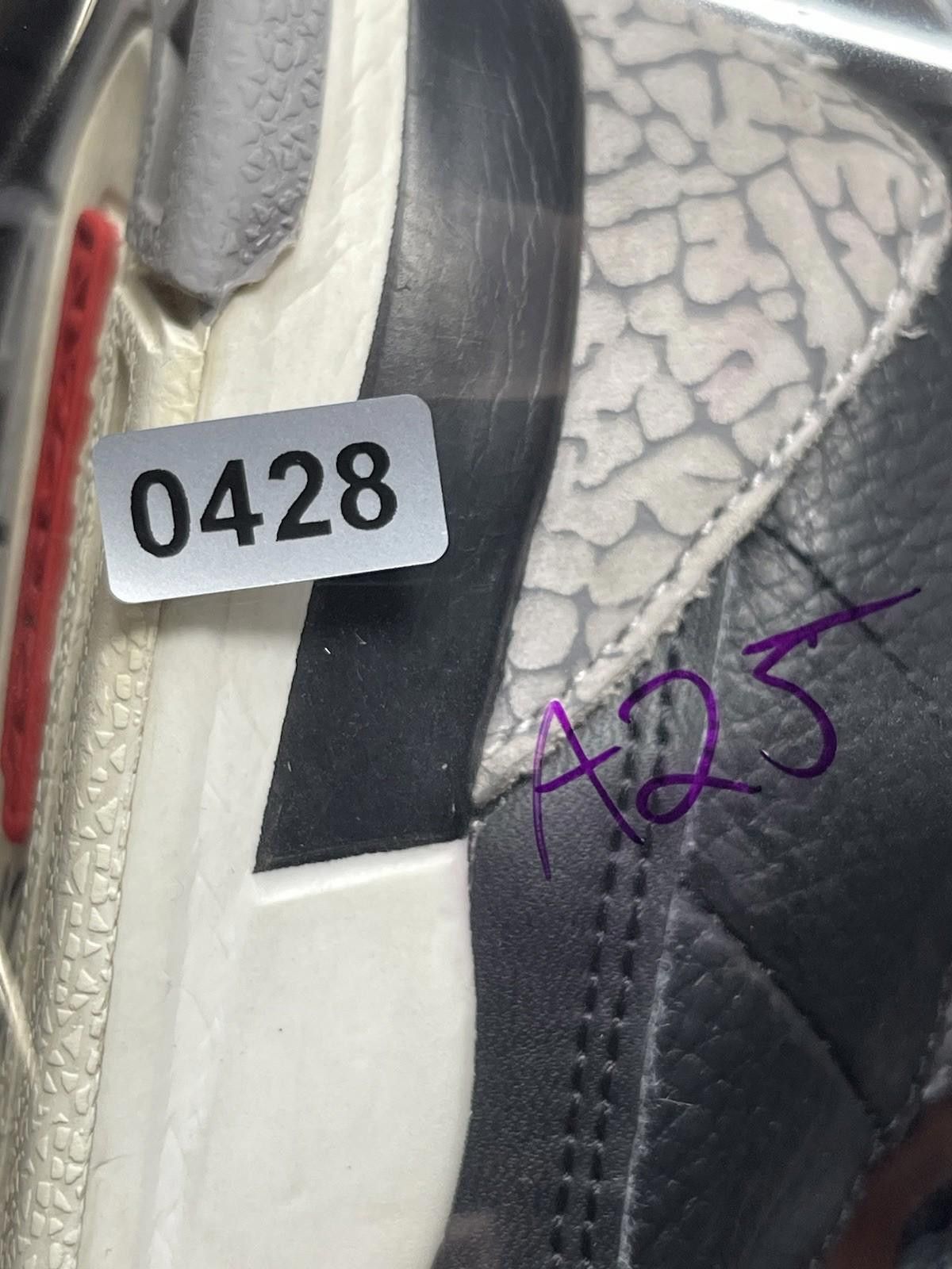Nike Air Jordan 3 Retro Shoes Kids Size 10C PS Black Cement Nike Size US 10 / EU 43 - 8 Thumbnail