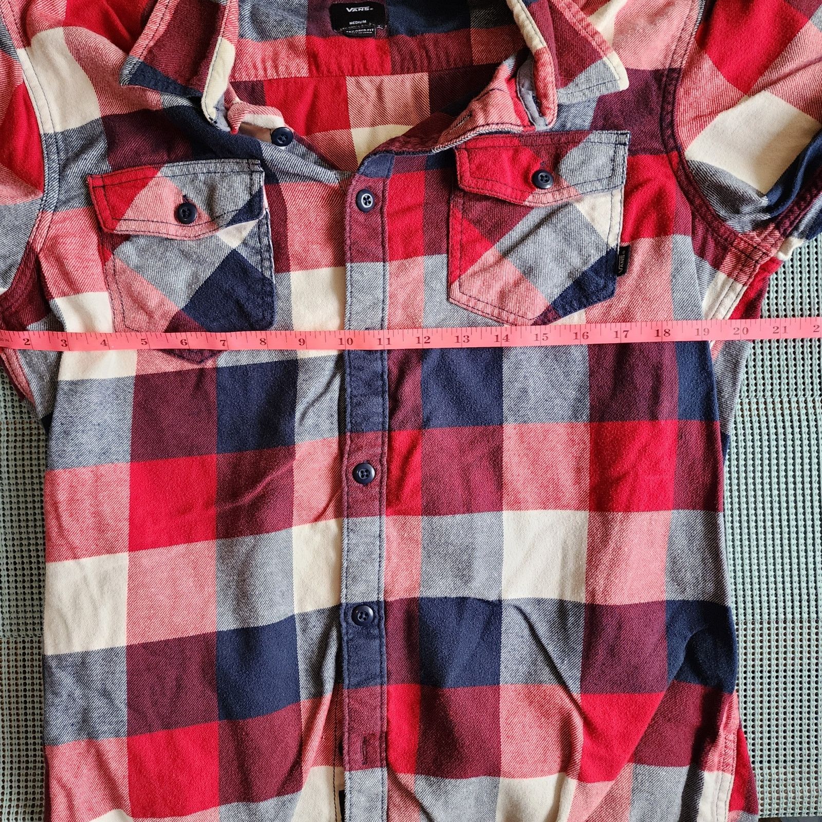 Vans Vans Men's M Red Black Buffalo Plaid Shirt Size US M / EU 48-50 / 2 - 7 Thumbnail