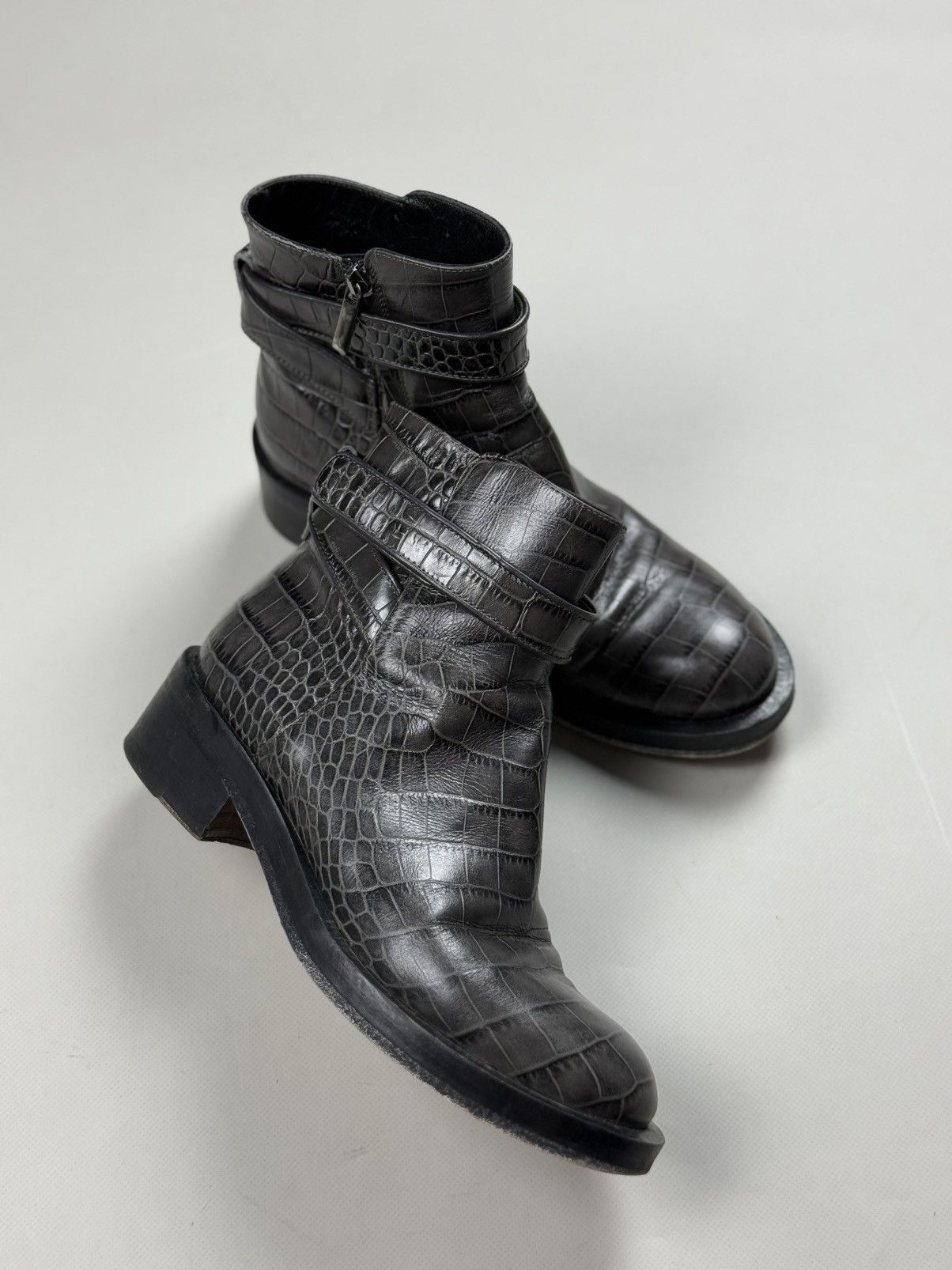 DOROTHEE SCHUMACHER Schumacher Ladies Leather Ankle Zip Combat Boots Size 38 Size US 8 / IT 38 - 21 Thumbnail