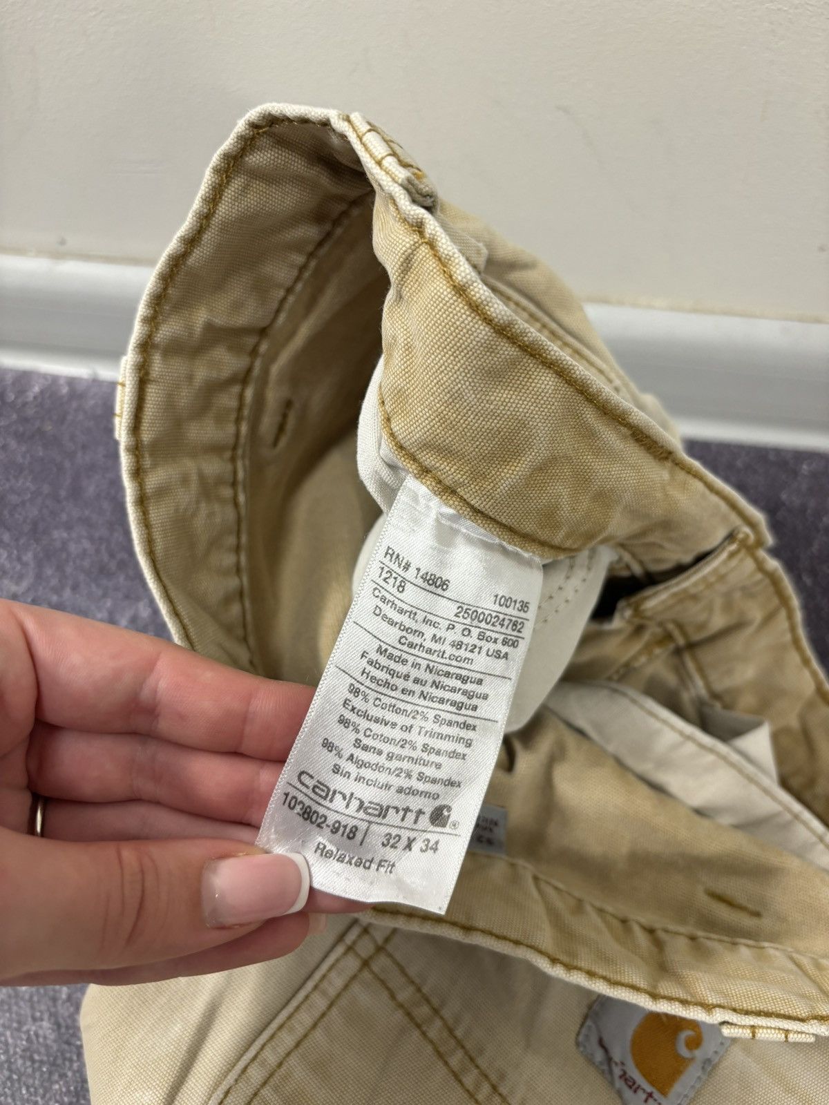 Carhartt Vintage Carhartt Double Knee Workwear Faded Utility Pants Size US 32 / EU 48 - 11 Thumbnail