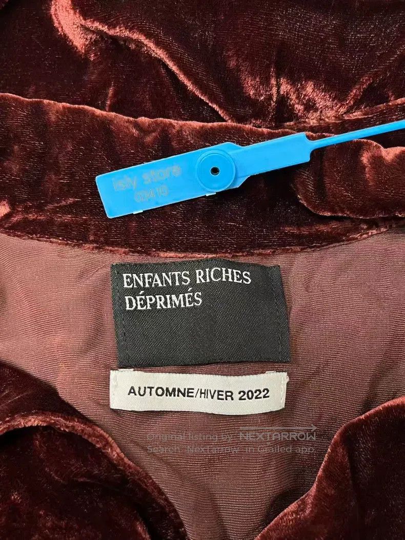 Enfants Riches Deprimes Enfants Riches Deprimes Red Velvet Jacket Size US L / EU 52-54 / 3 - 5 Thumbnail