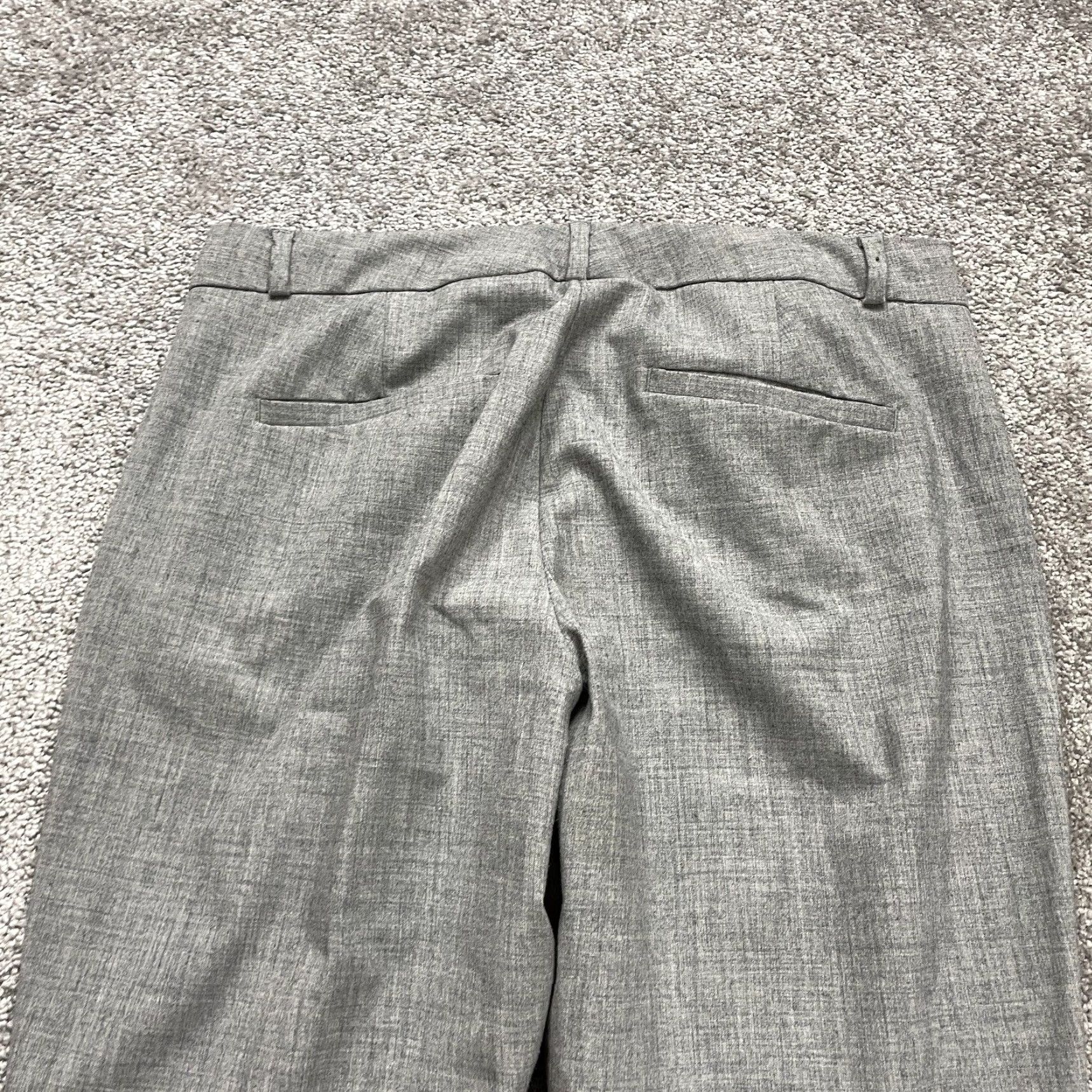 Banana Republic Banana Republic Dress Pants Womens 6P Gray Straight Leg Mid Rise Work 32x27 Size 28" / US 6 / IT 42 - 4 Thumbnail
