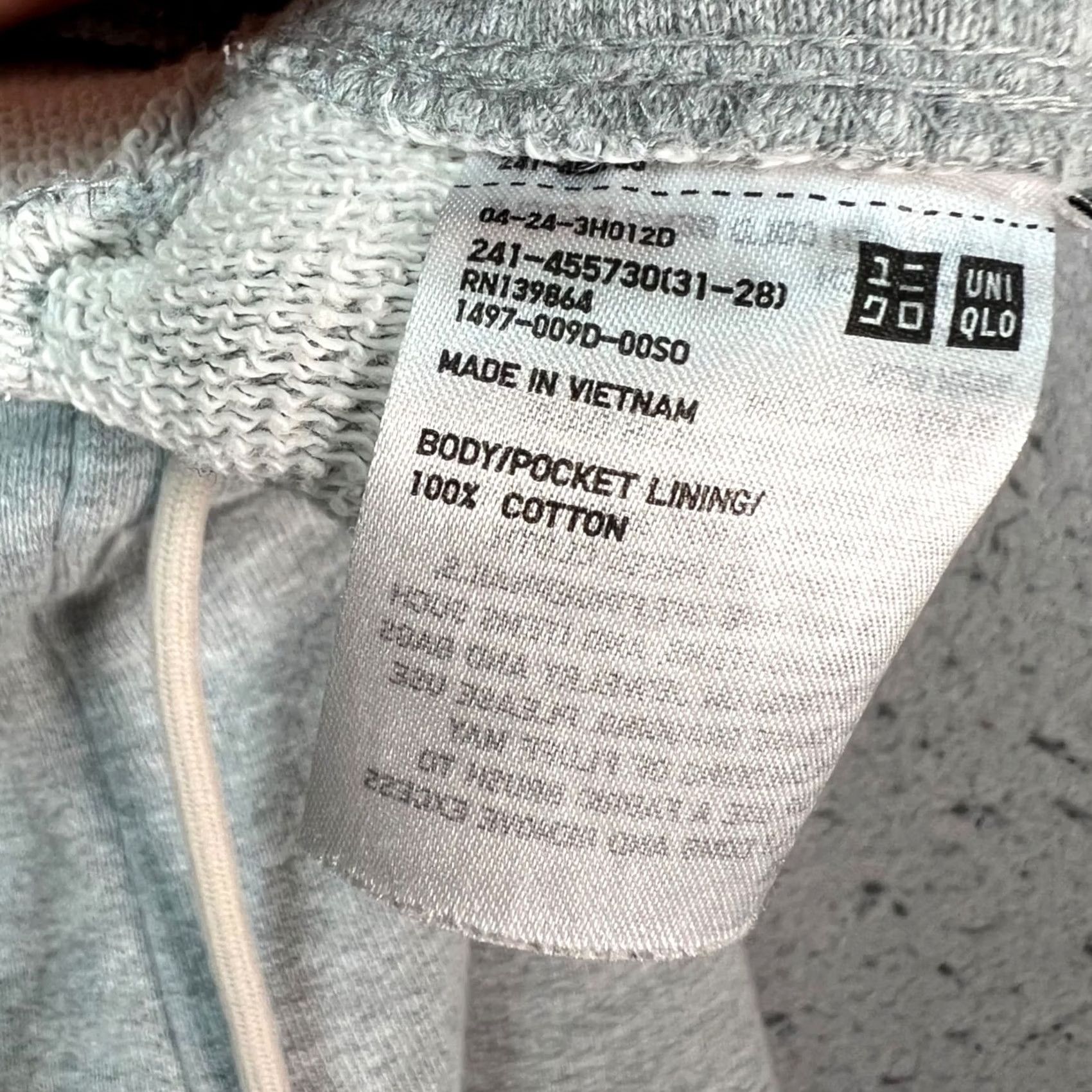 Uniqlo Uniqlo Sweatpants Womens XS Gray Cotton Jogger Elastic Waist Drawstring Cuffed Size 40" / US 18 - 3 Thumbnail