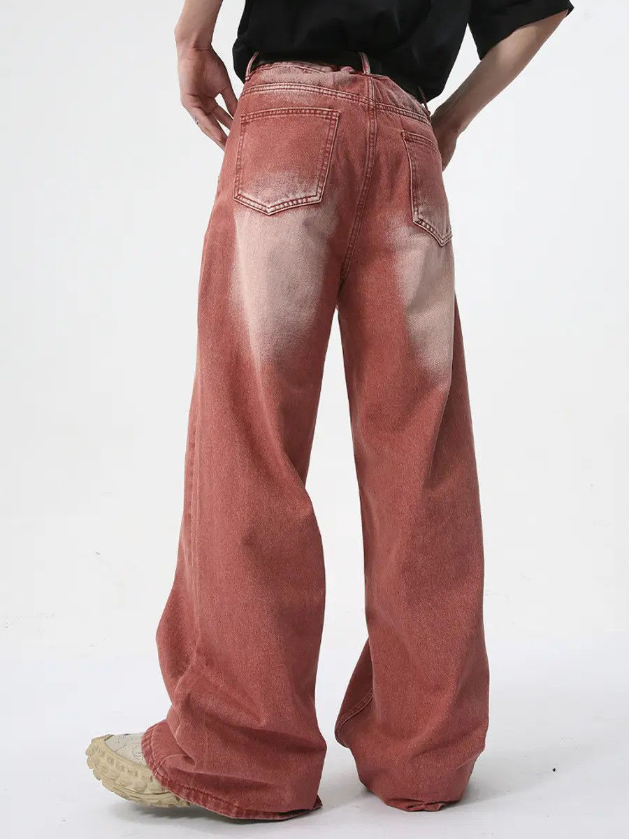 Japanese Brand Retro straight leg wide leg high street jeans Size US 32 / EU 48 - 4 Thumbnail