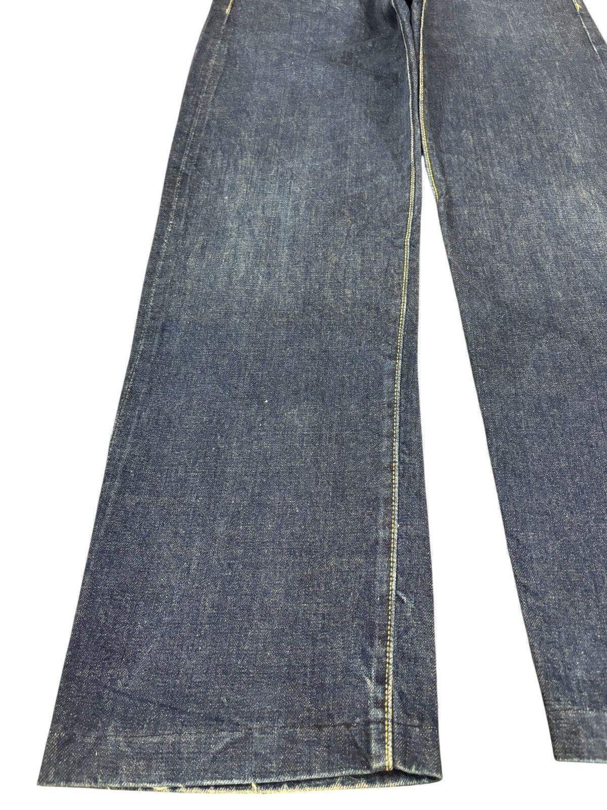 Japanese Brand Vintage Bigstone Baggy Raw Denim Selvedge Jeans Size US 33 - 6 Thumbnail