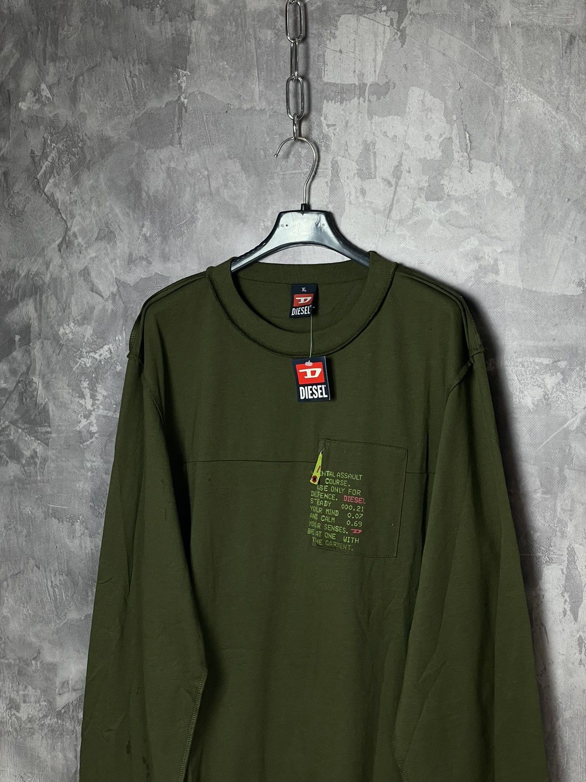 Diesel × Japanese Brand Vintage 90s Diesel Japan Style Rare Retro Long Sleeve Hype Size US XL / EU 56 / 4 - 7 Thumbnail