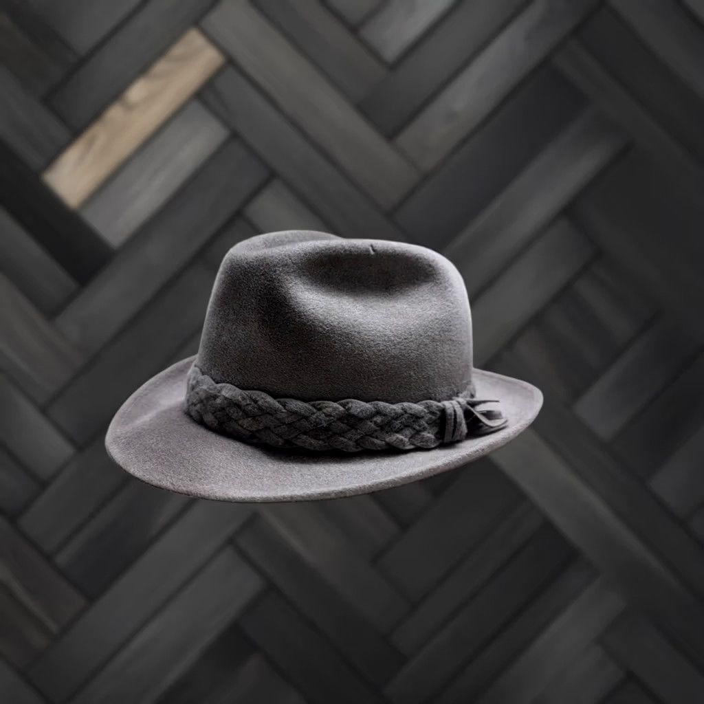 Stetson VINTAGE Stetson Fedora Hat (Top Hat) Fur Felt gray 7-1/8 Canada Men Imperial Hat Size US M / EU 48-50 / 2 - 1 Thumbnail