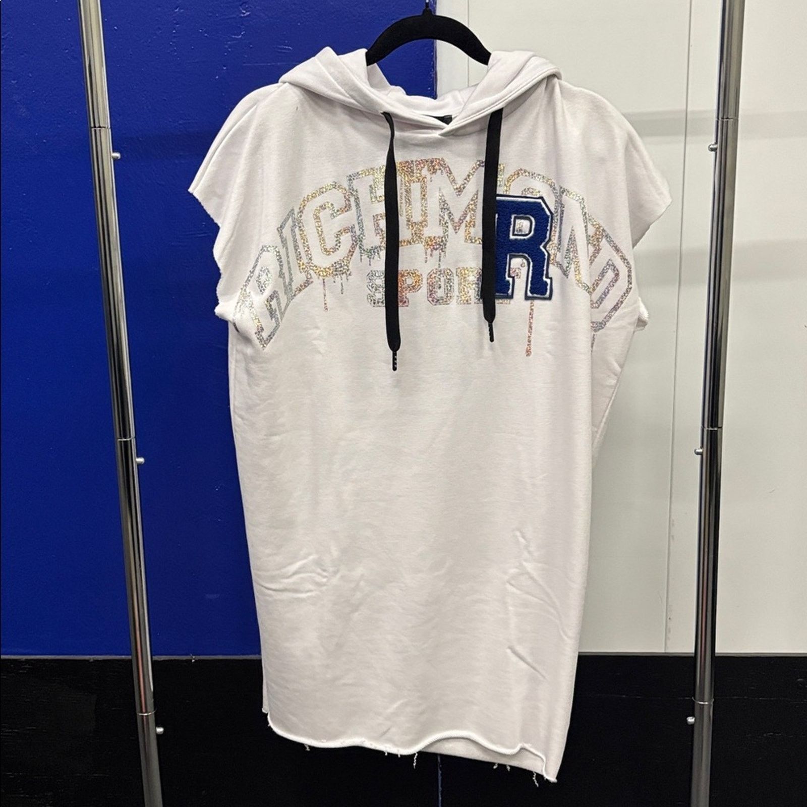 John Richmond NWT John Richmond White Hooded Garment Size S Size S / US 4 / IT 40 - 1 Thumbnail
